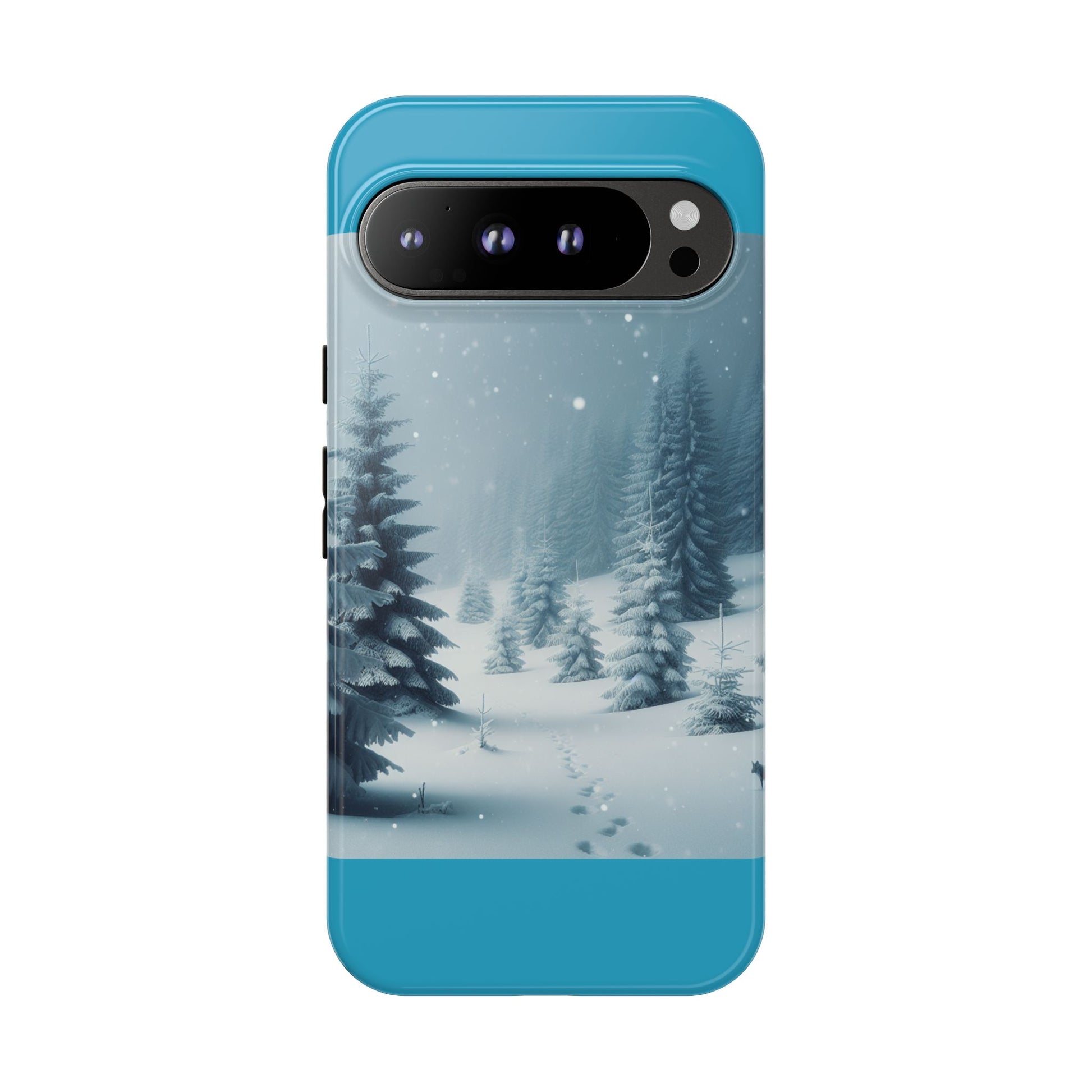Winter Forest Phone Case, Tough Cases for iPhone, Snowy Landscape Design, Nature Lover Gift, Holiday Accessories