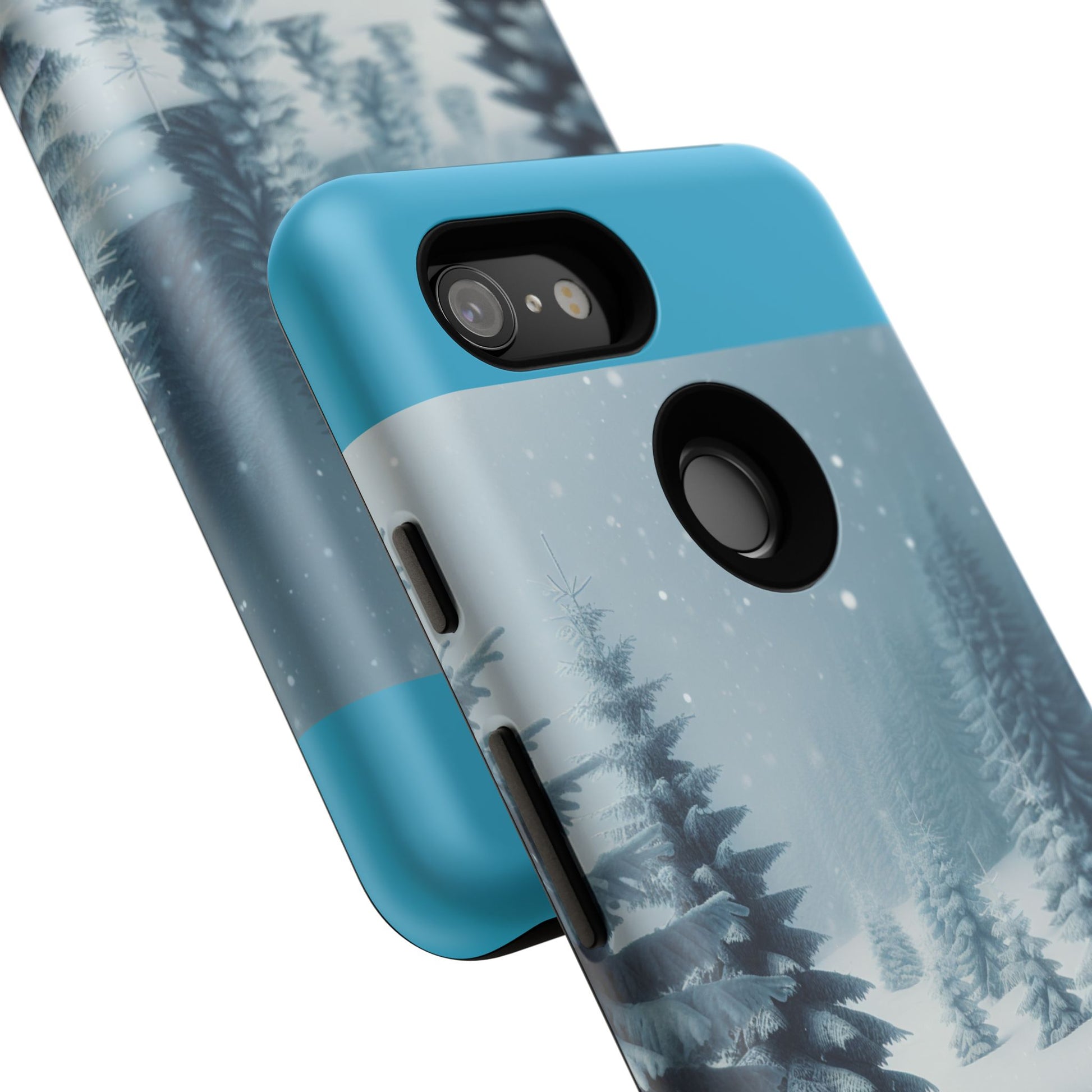 Winter Forest Phone Case, Tough Cases for iPhone, Snowy Landscape Design, Nature Lover Gift, Holiday Accessories