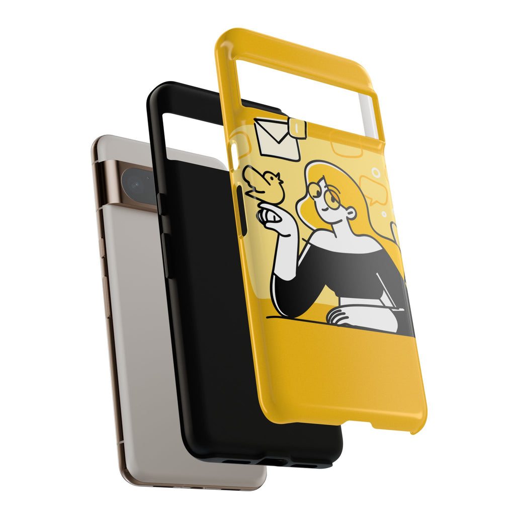 Chic Phone Case with Playful Design, Smartphone Cover, Unique Gift, Trendy Accessory, Eco-Friendly Case