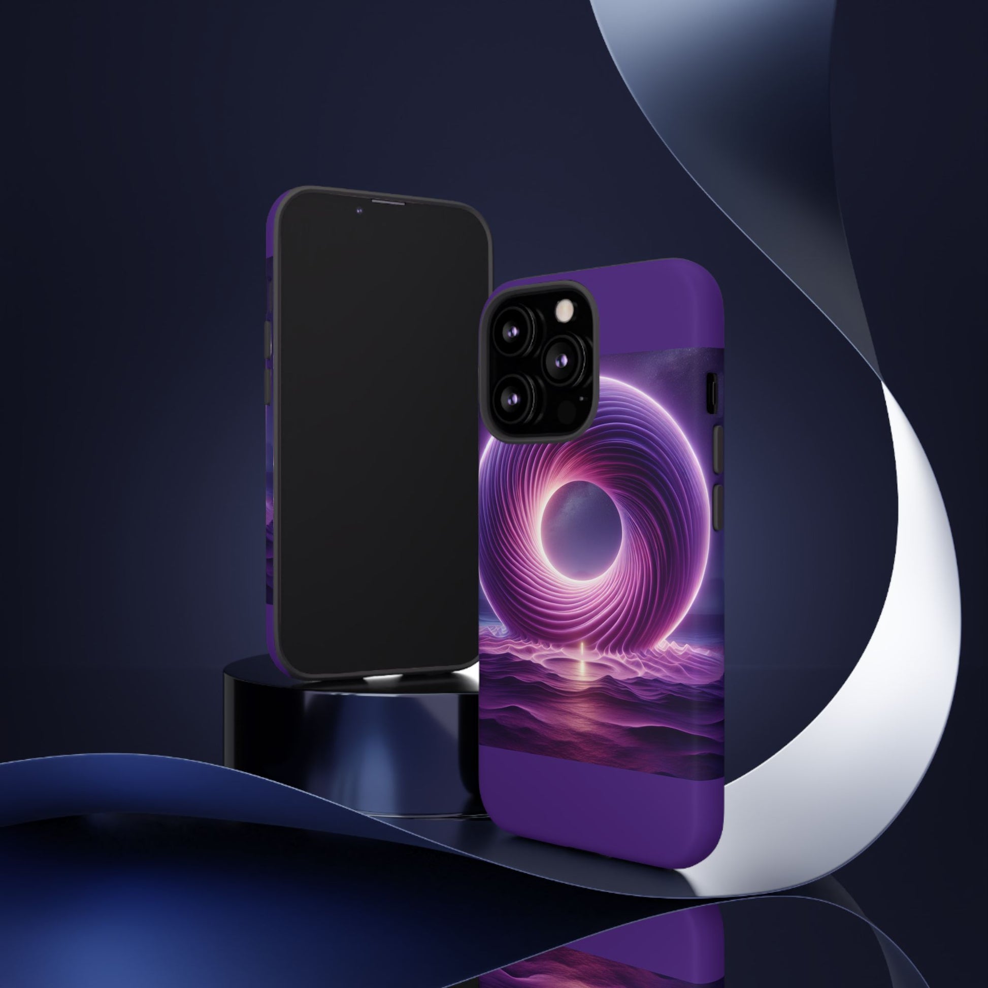 Colorful Phone Case with Swirling Design, Tough Phone Cover, Cosmic Phone Protector, Unique Gift for Tech Lovers, Stylish Smartphone Shell