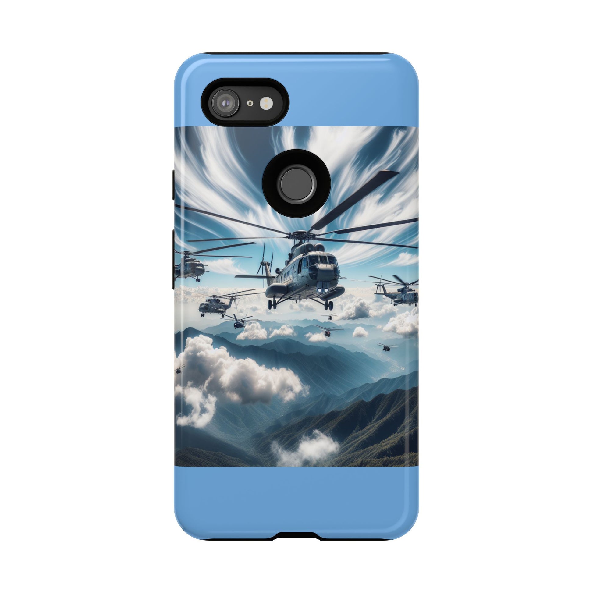 Tough Cases - Helicopter Design Phone Case, Military Style Cover, Unique Gift for Aviation Lovers, Durable Phone Protector, Hobbyist [...]