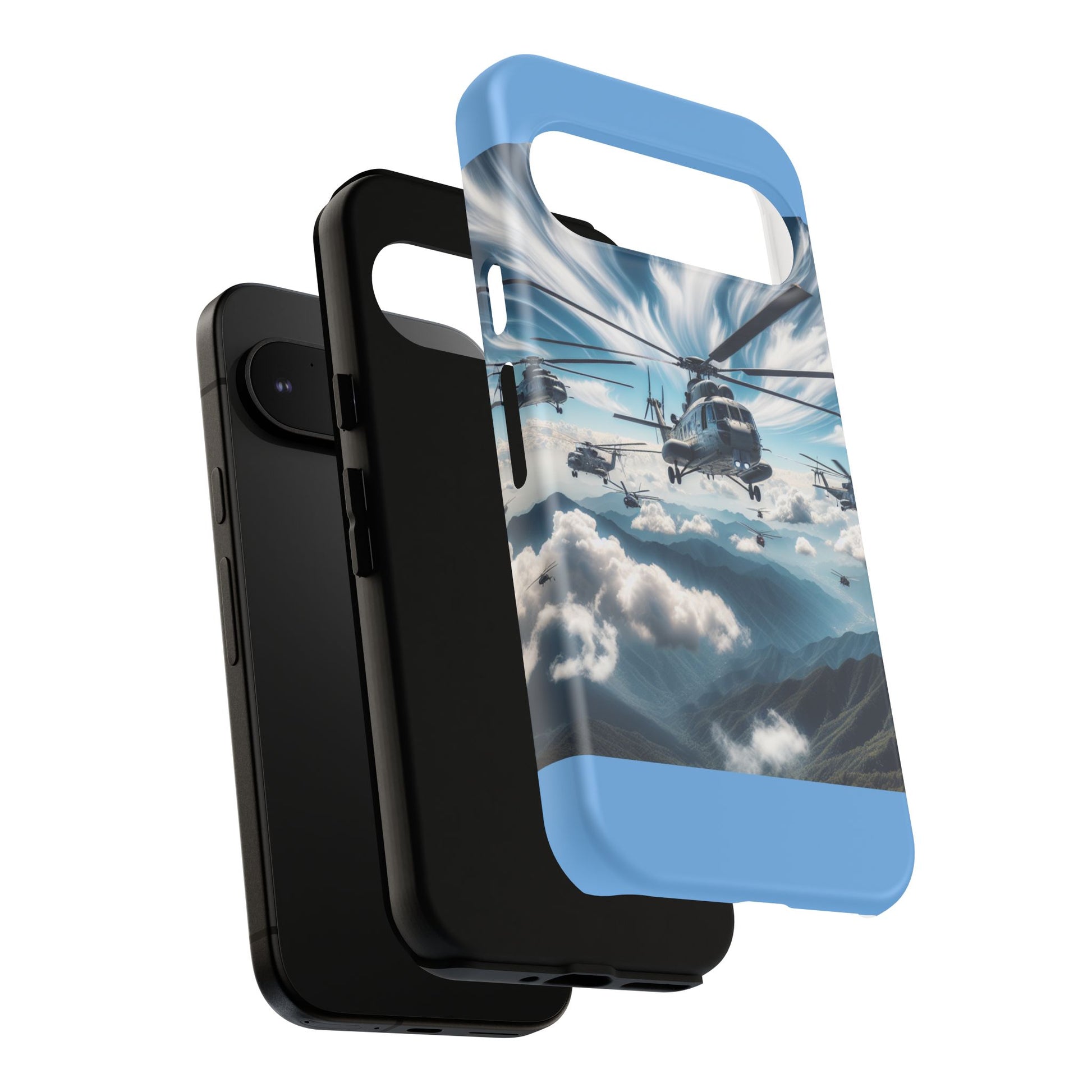 Tough Cases - Helicopter Design Phone Case, Military Style Cover, Unique Gift for Aviation Lovers, Durable Phone Protector, Hobbyist [...]