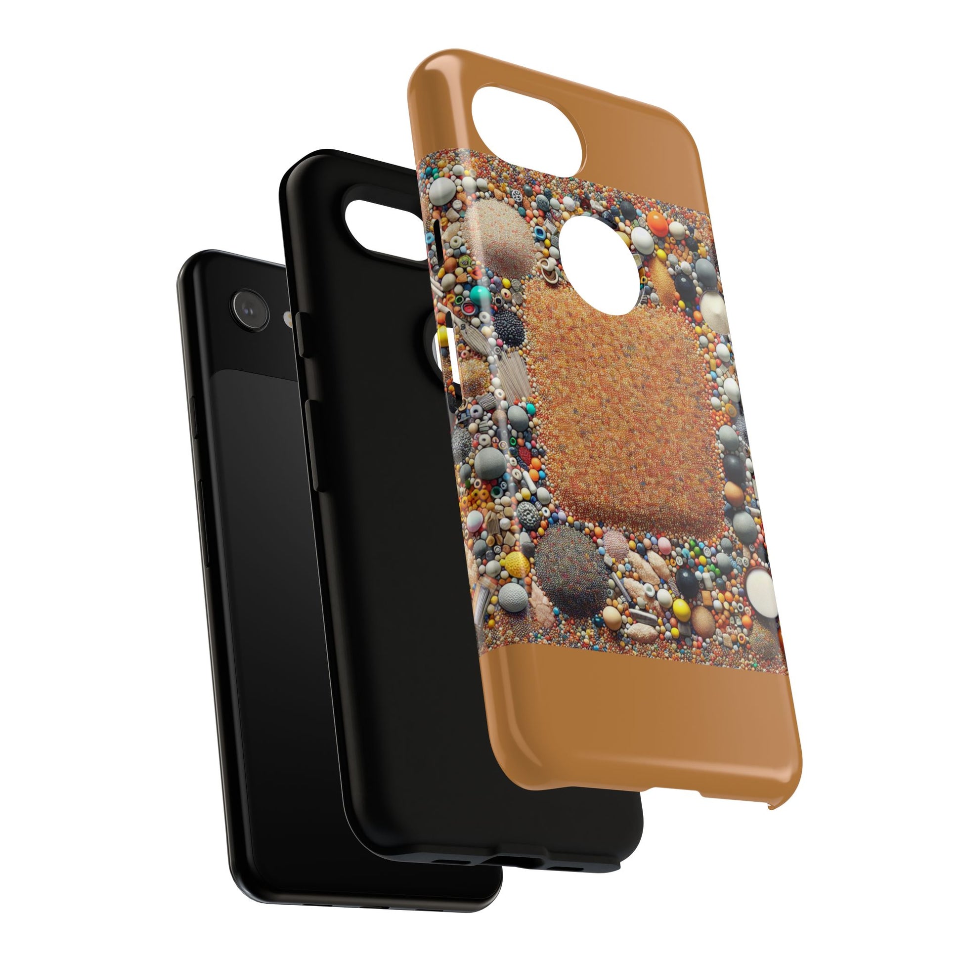 Colorful Phone Case with Unique Texture, Tough Case, Phone Accessory, Trendy Design, Gift for Tech Lovers, Durable Protection