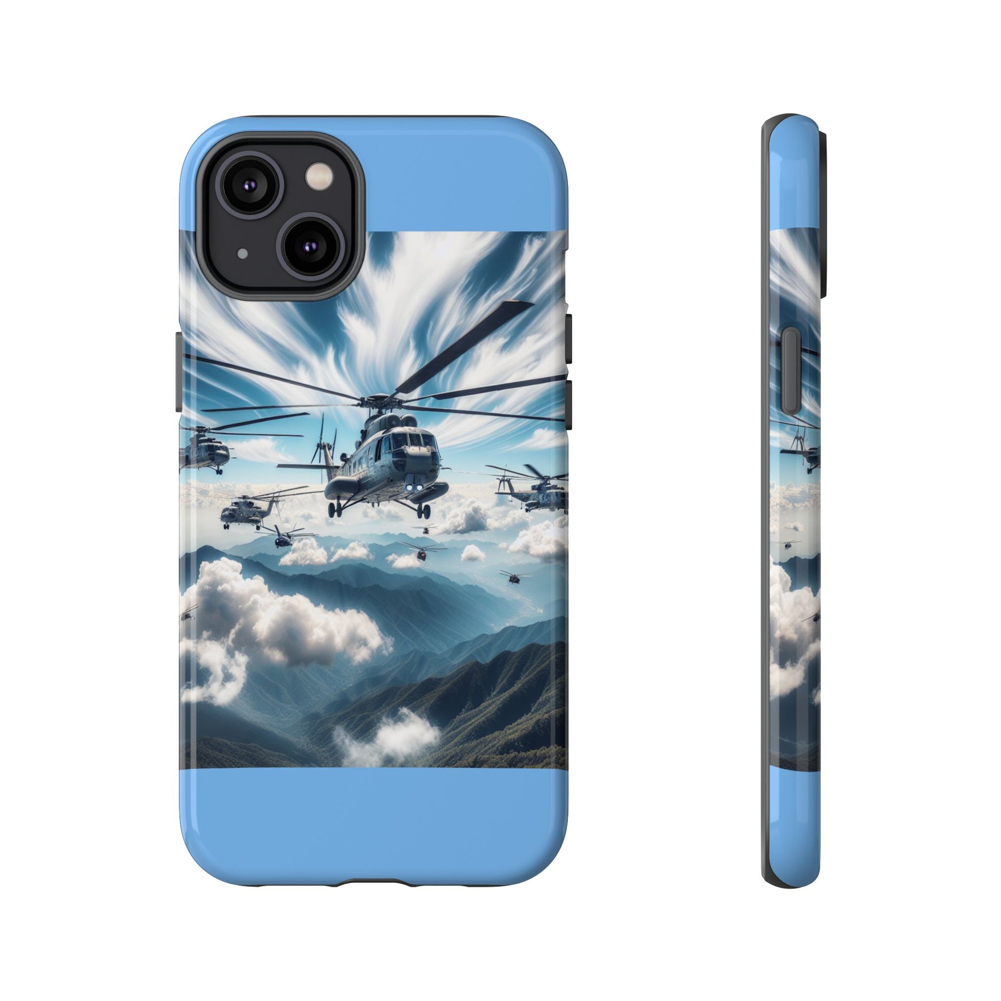 Tough Cases - Helicopter Design Phone Case, Military Style Cover, Unique Gift for Aviation Lovers, Durable Phone Protector, Hobbyist [...]