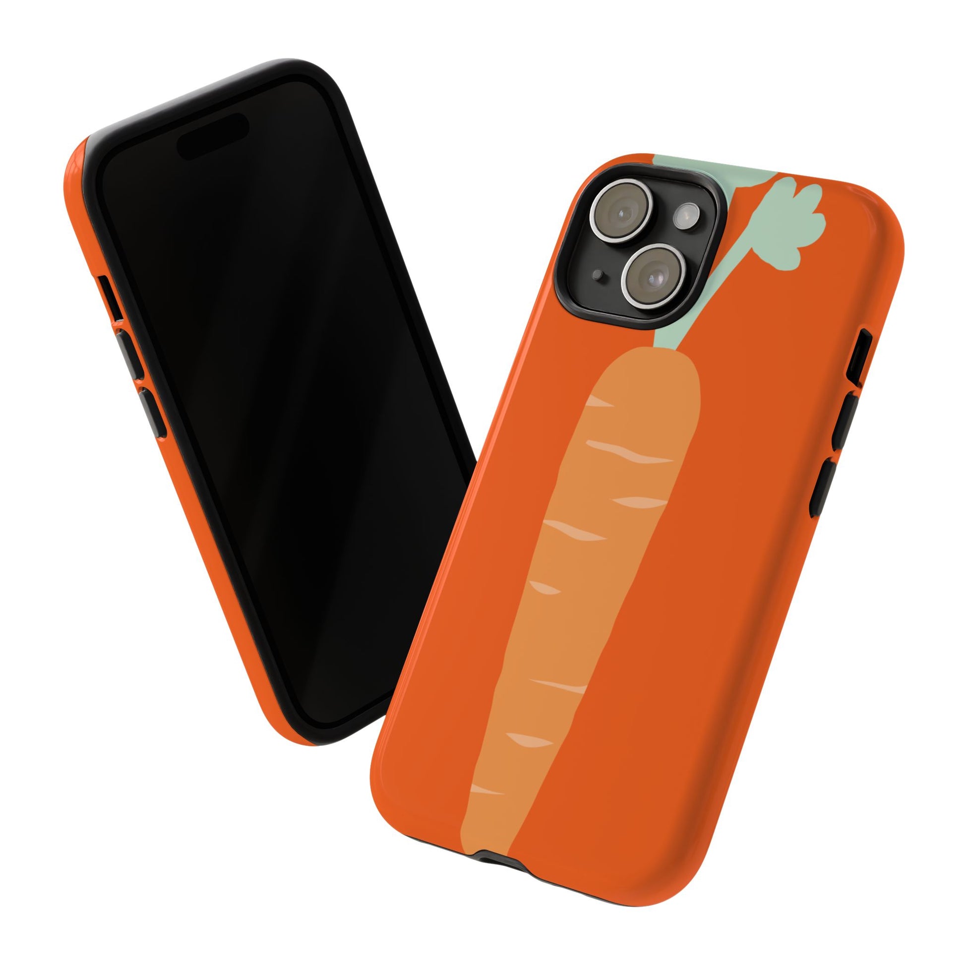 Tough Cases Carrot Phone Case, Cute Smartphone Cover, Fun Gift for Garden Lovers, Fall Decor, Vegan Accessories, Colorful Case