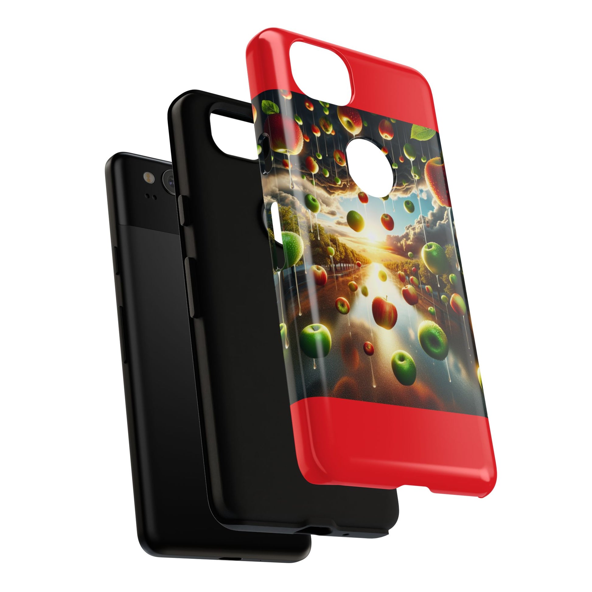 Vibrant Phone Case with Artistic Apple Design, Unique Gift for Art Lovers, Trendy Accessory for Any Occasion, Stylish Smartphone Cover