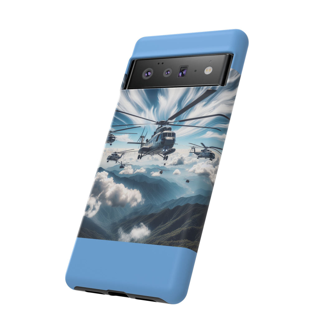 Tough Cases - Helicopter Design Phone Case, Military Style Cover, Unique Gift for Aviation Lovers, Durable Phone Protector, Hobbyist [...]