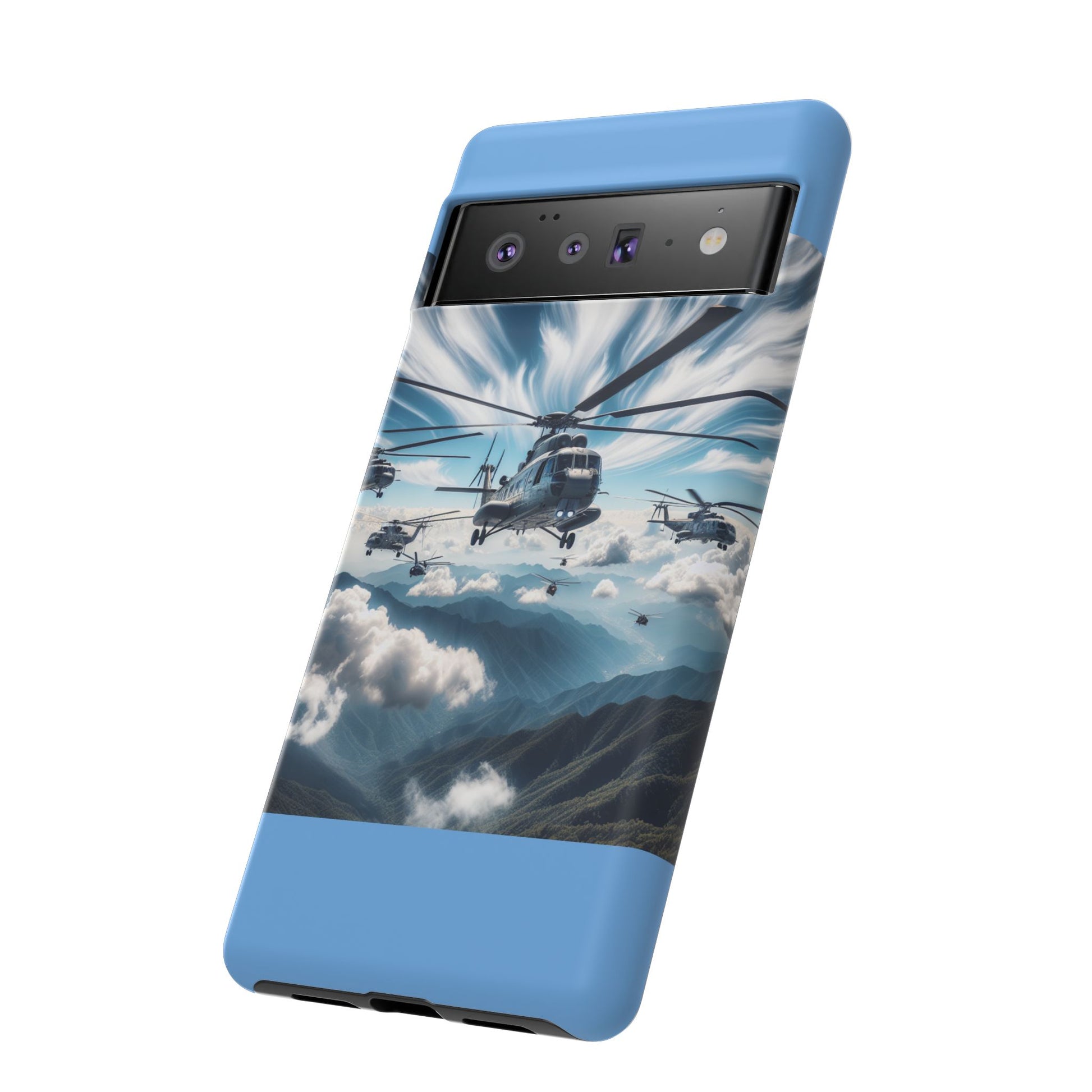 Tough Cases - Helicopter Design Phone Case, Military Style Cover, Unique Gift for Aviation Lovers, Durable Phone Protector, Hobbyist [...]