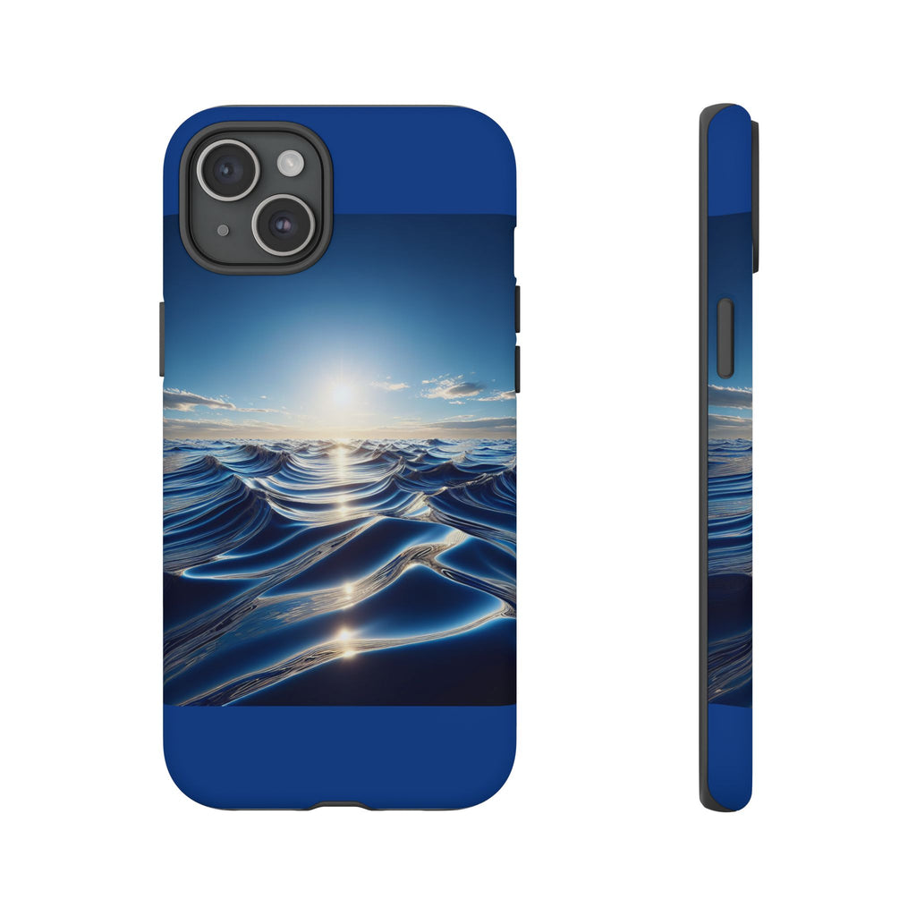 Ocean Wave Phone Case, Tough Phone Cover, Stylish Cell Case, Gift for Beach Lovers, Customizable Phone Accessory