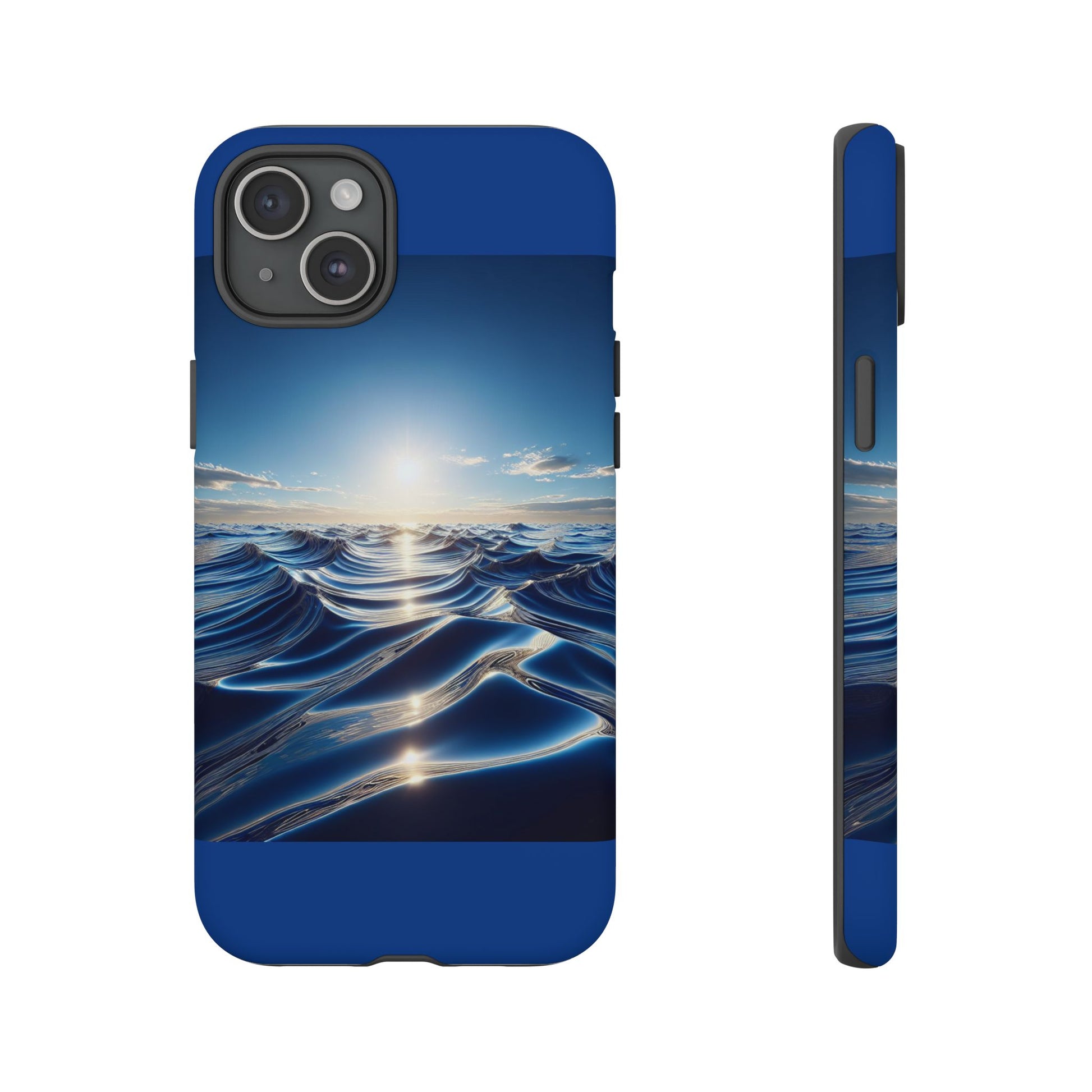 Ocean Wave Phone Case, Tough Phone Cover, Stylish Cell Case, Gift for Beach Lovers, Customizable Phone Accessory
