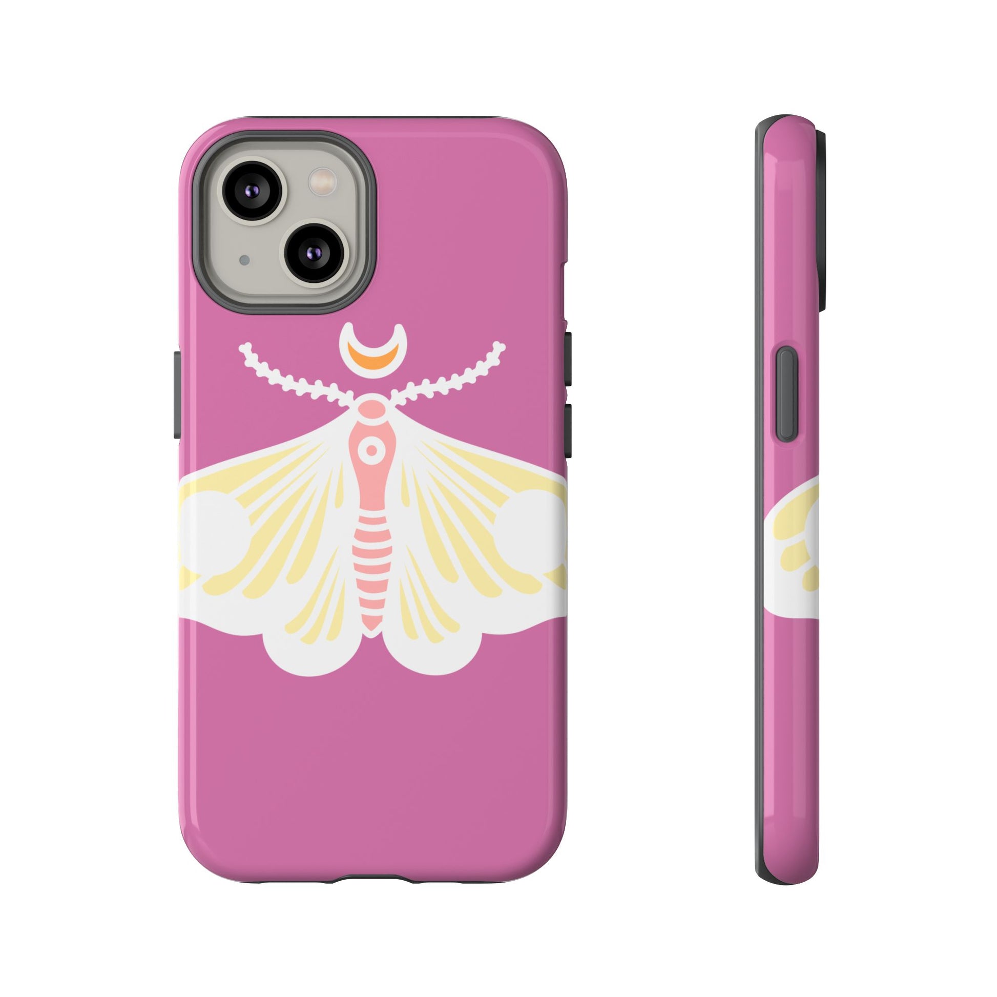 Colorful Moth Phone Case | Tough Cases for iPhone, Unique Gift, Nature Lovers, Boho Style, Trendy Accessories