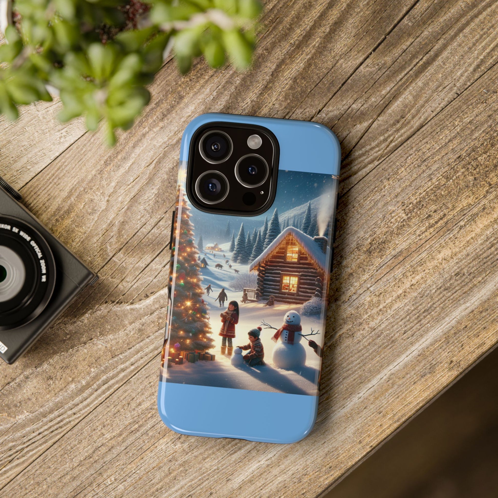 Winter Wonderland Phone Case, Holiday Gift for Him/Her, Cute Christmas Phone Cover, Unique Winter Scene Case, Festive Tech Accessories