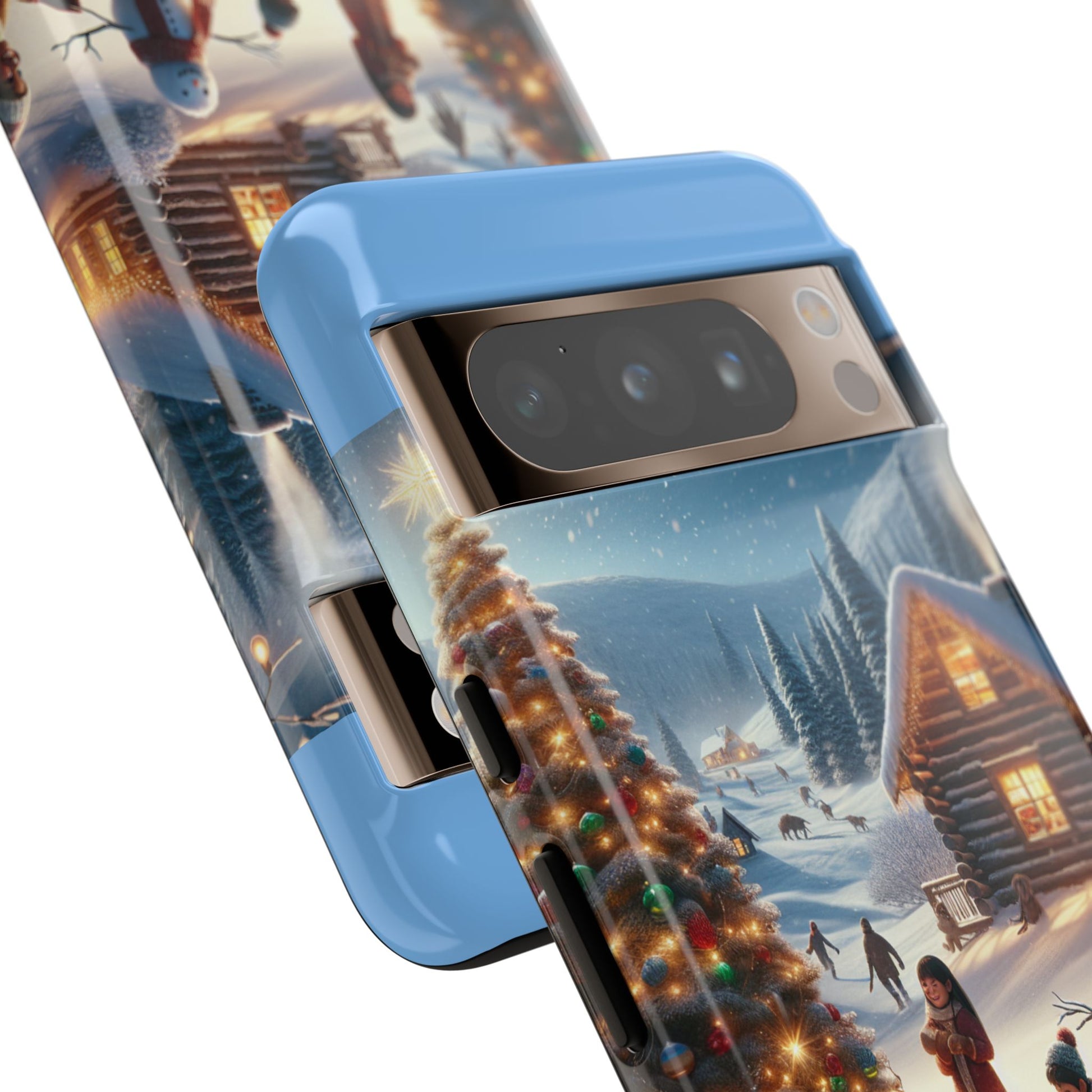 Winter Wonderland Phone Case, Holiday Gift for Him/Her, Cute Christmas Phone Cover, Unique Winter Scene Case, Festive Tech Accessories