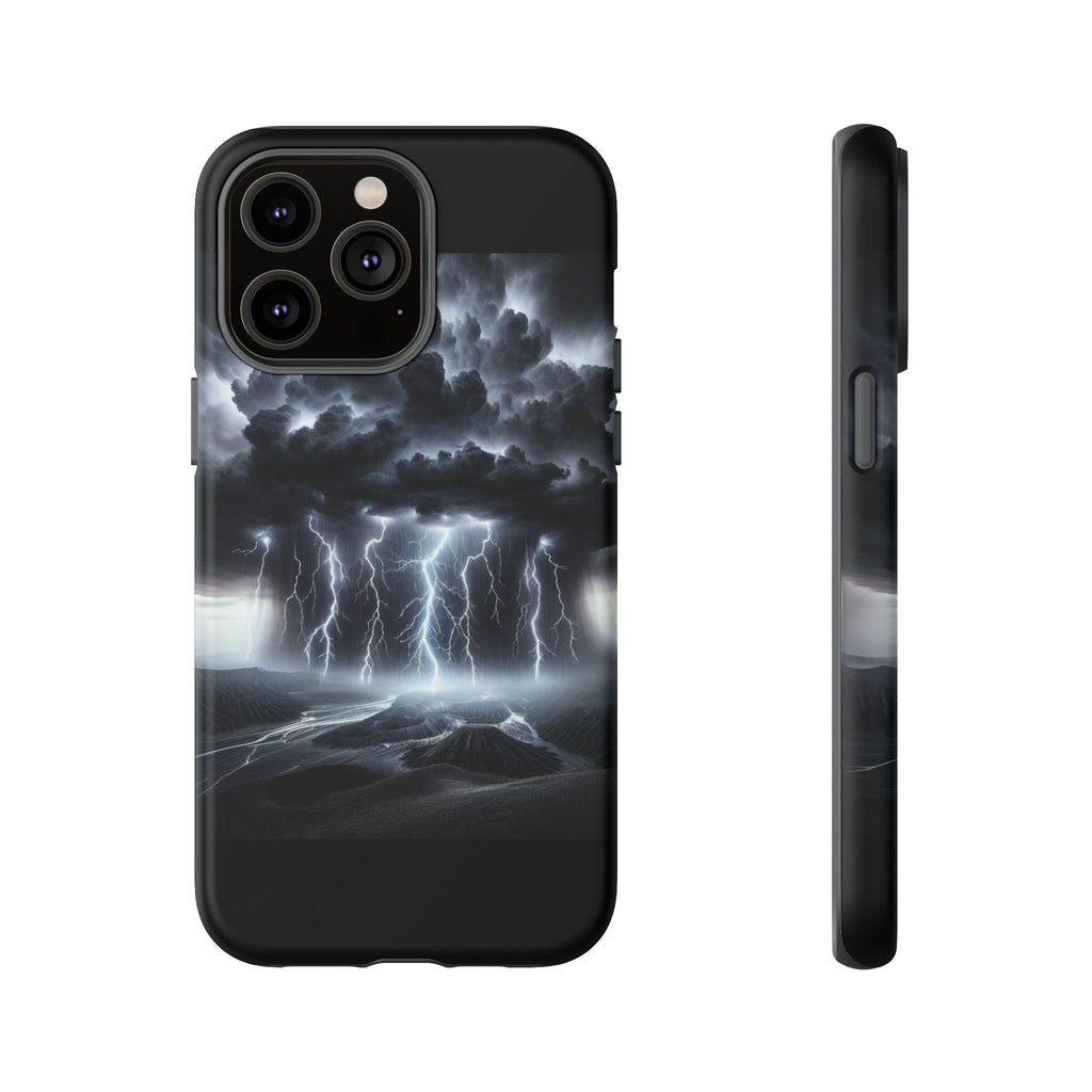 Tough Cases for the Bold: Stormy Thunder Phone Case, Lightning Protection, Durable Cover for Adventurers, Unique Gift for Nature [...]
