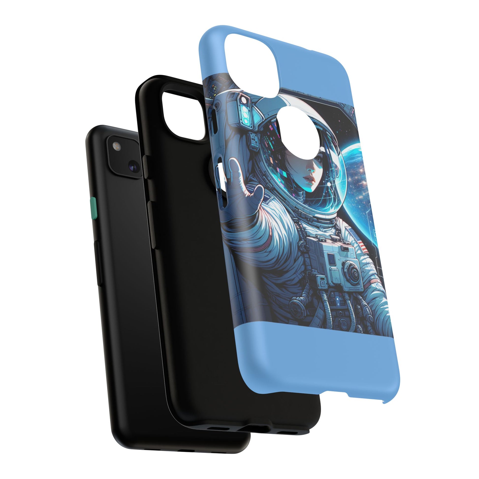 Astronaut Phone Case, Space-Themed Tough Case, Unique Gift for Science Lovers, Trendy Protection for Smartphones, Cool Tech Accessories