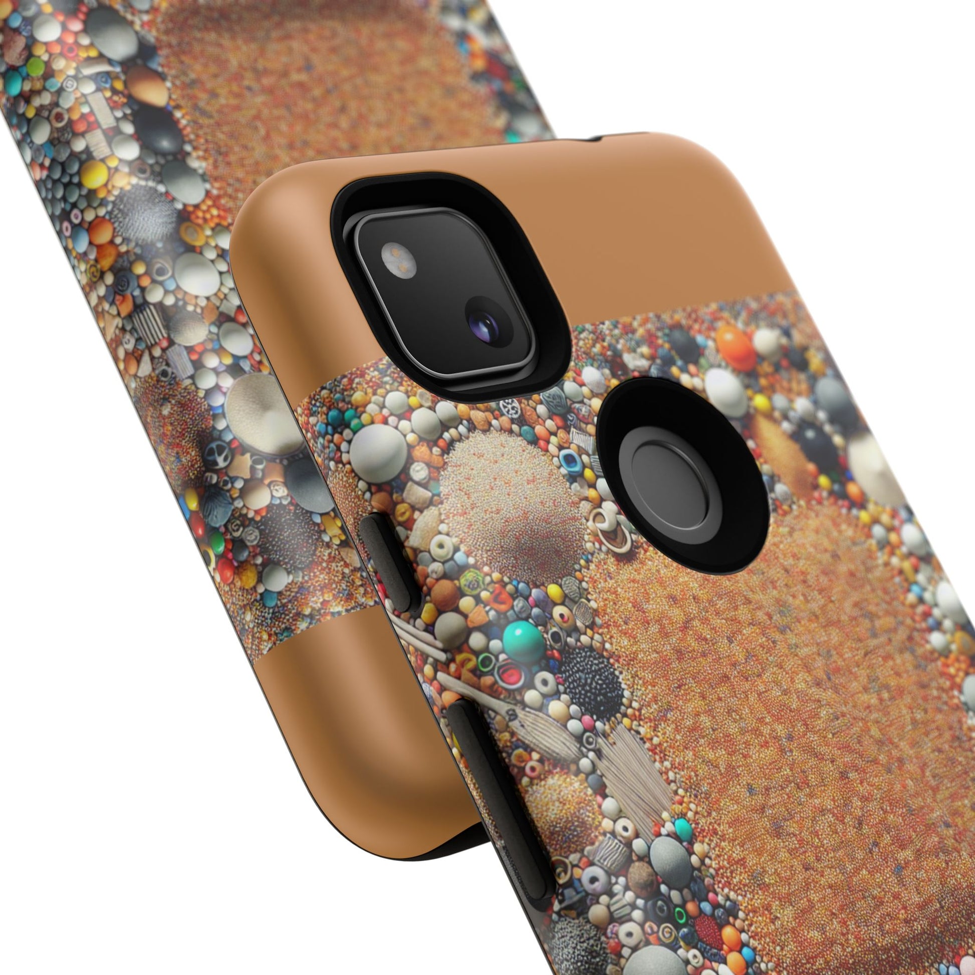 Colorful Phone Case with Unique Texture, Tough Case, Phone Accessory, Trendy Design, Gift for Tech Lovers, Durable Protection