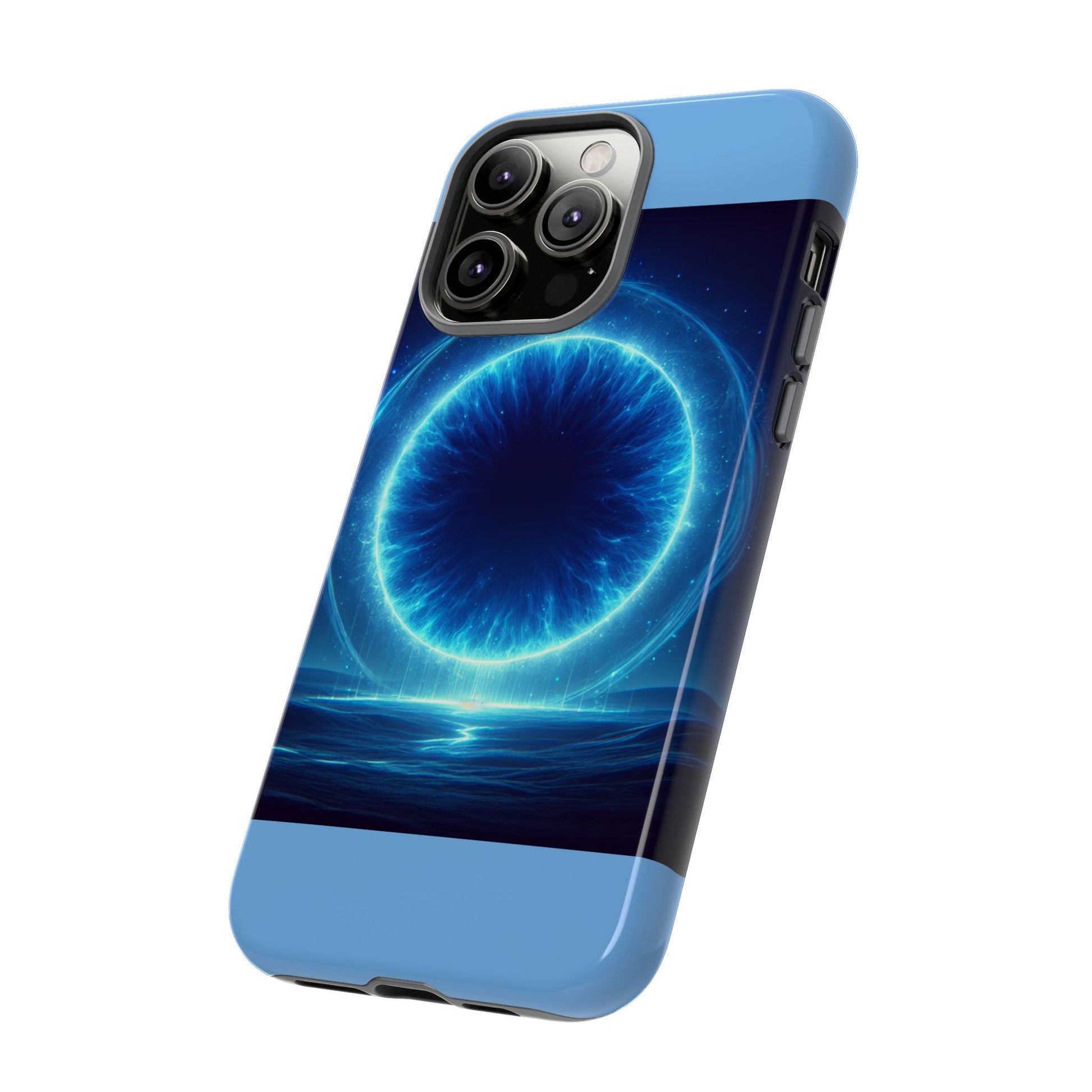 Blue Galaxy Phone Case, Tough Phone Cover, Cosmic Protection Case, Space Design, Gift for Space Lovers
