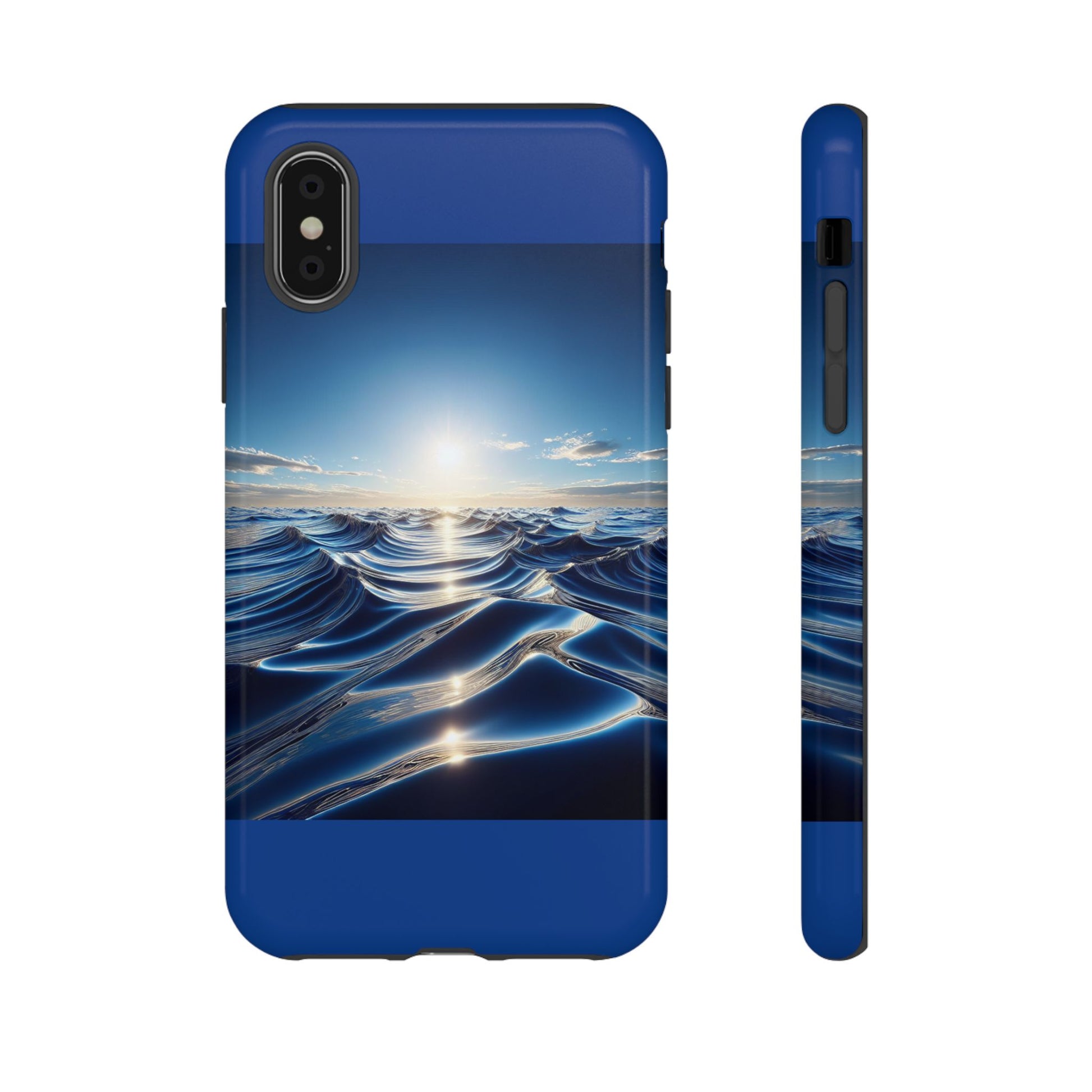 Ocean Wave Phone Case, Tough Phone Cover, Stylish Cell Case, Gift for Beach Lovers, Customizable Phone Accessory