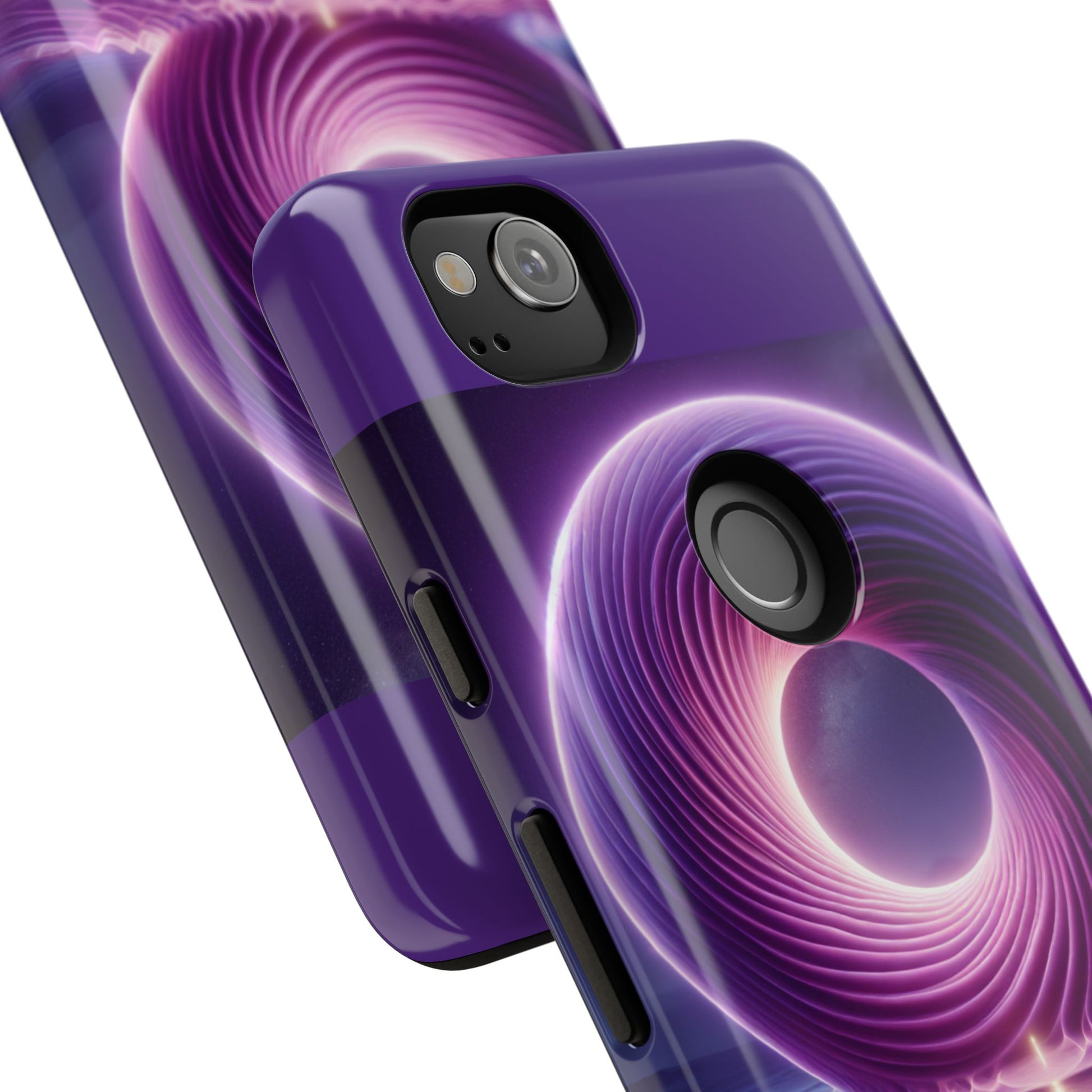 Colorful Phone Case with Swirling Design, Tough Phone Cover, Cosmic Phone Protector, Unique Gift for Tech Lovers, Stylish Smartphone Shell