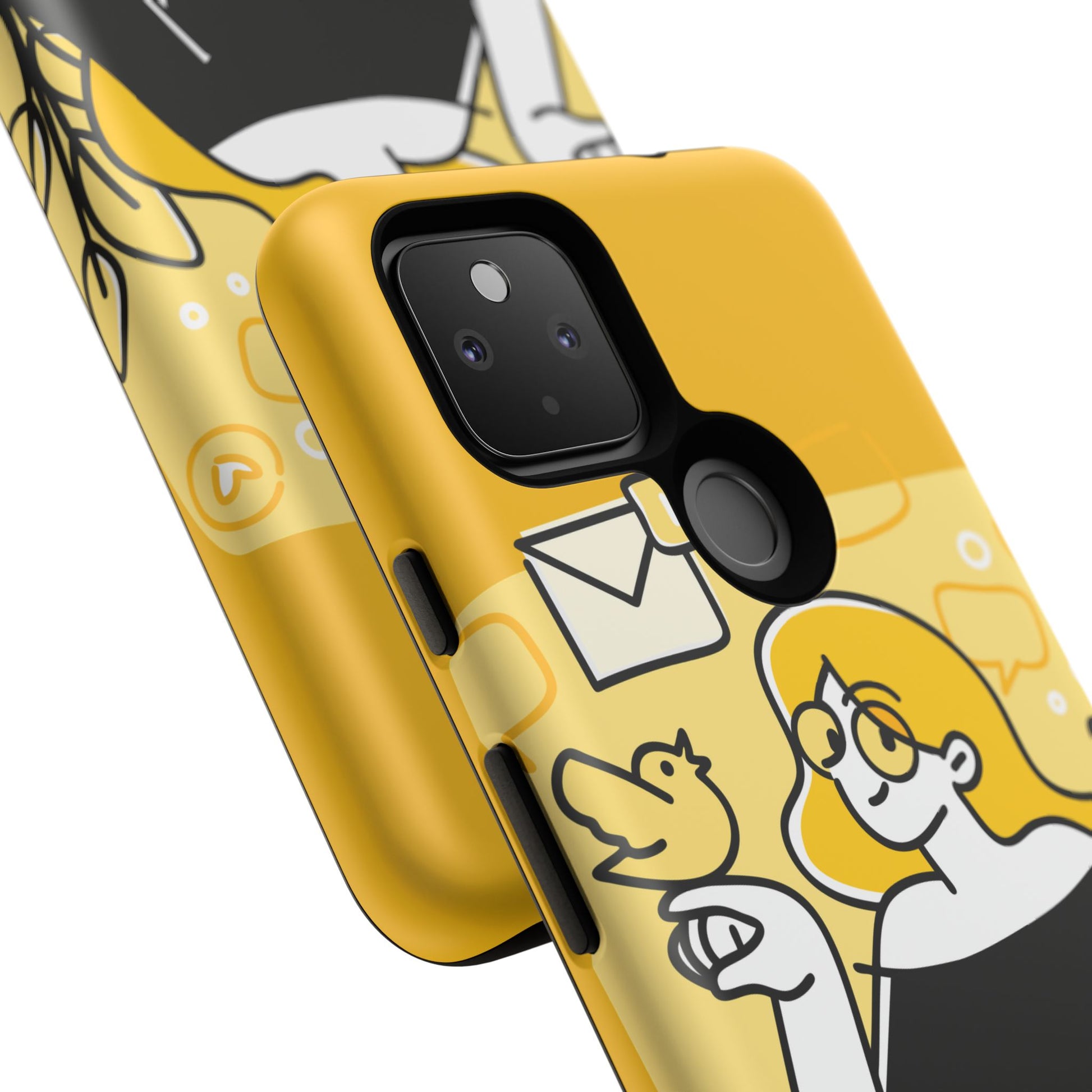 Chic Phone Case with Playful Design, Smartphone Cover, Unique Gift, Trendy Accessory, Eco-Friendly Case
