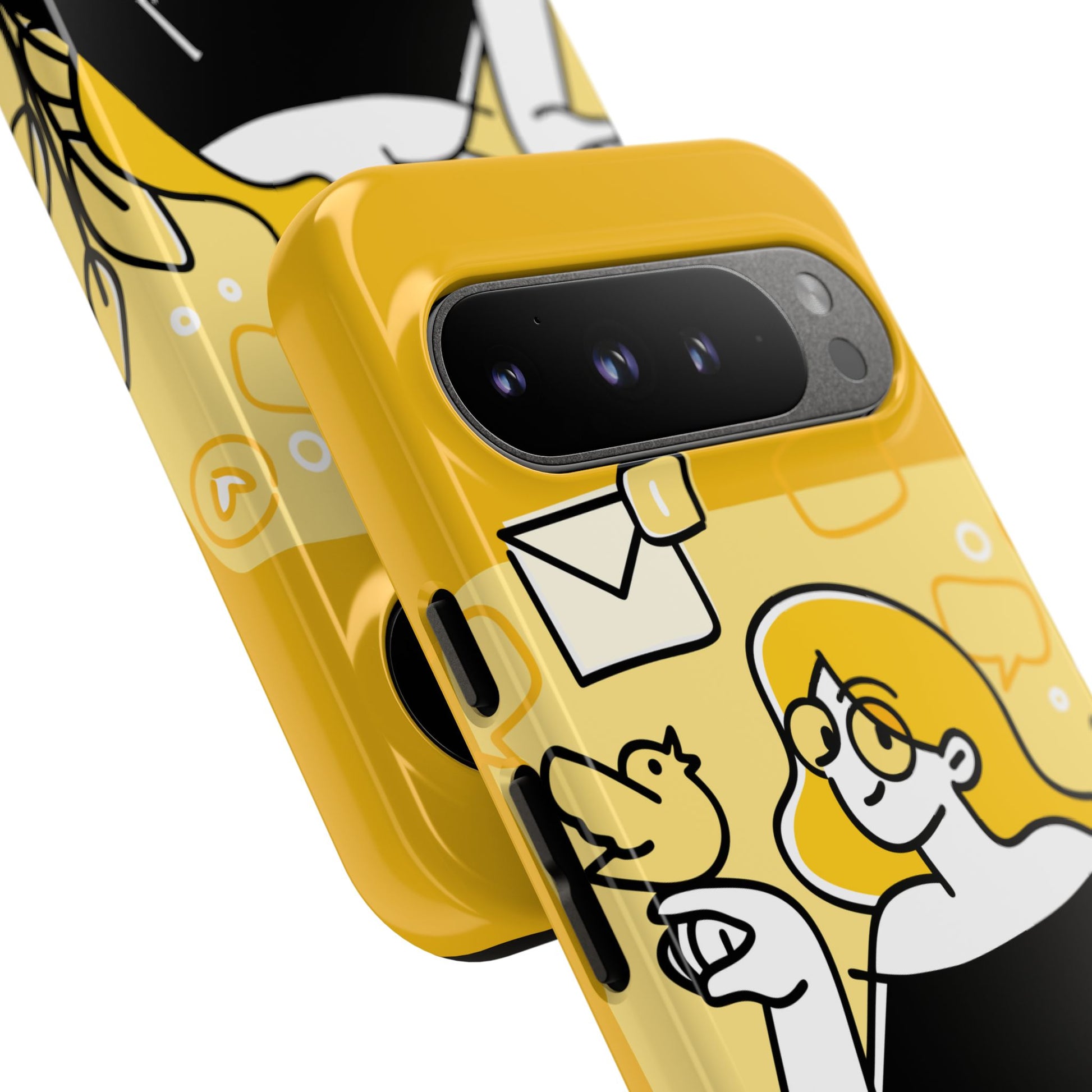 Chic Phone Case with Playful Design, Smartphone Cover, Unique Gift, Trendy Accessory, Eco-Friendly Case