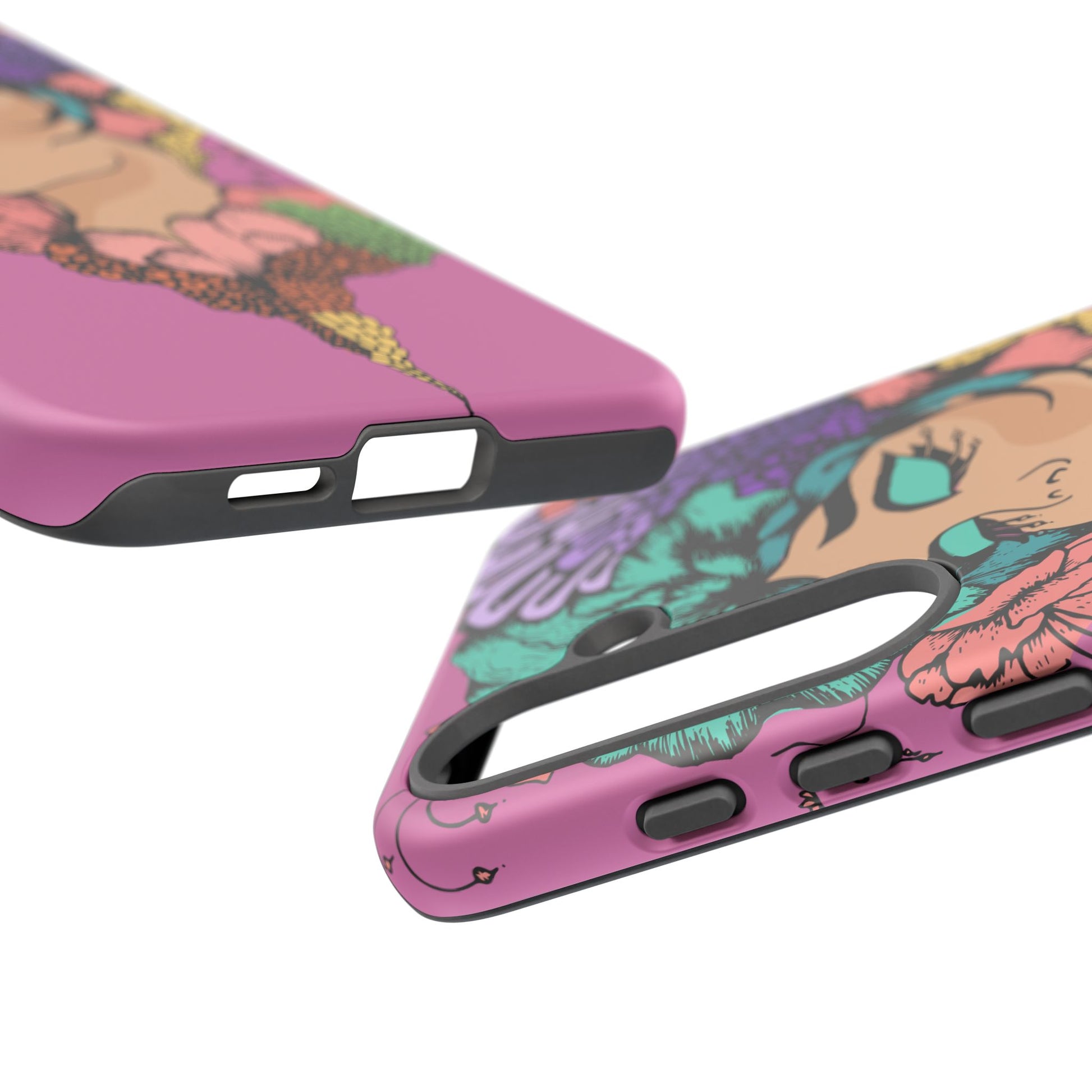 Tough Cases Phone Case, Artistic Floral Design, Boho Chic Accessories, Gift for Her, Unique Phone Protector, Trendy Mobile Cover
