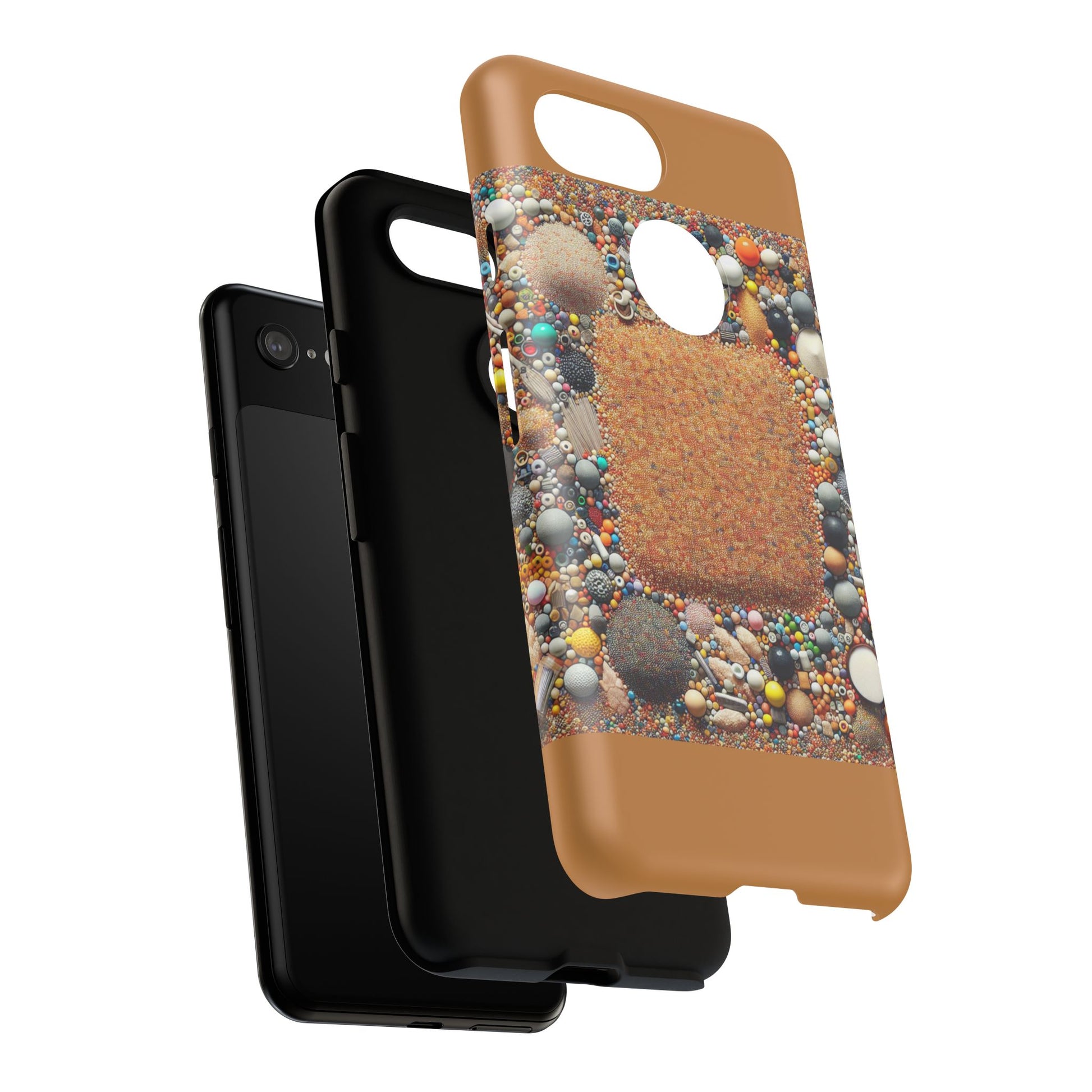 Colorful Phone Case with Unique Texture, Tough Case, Phone Accessory, Trendy Design, Gift for Tech Lovers, Durable Protection