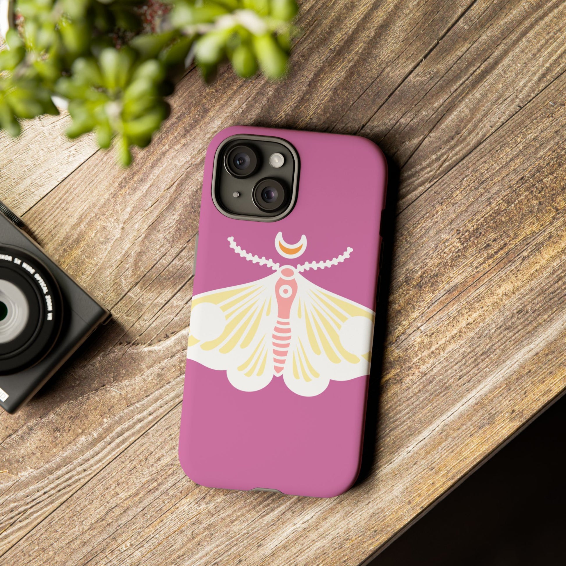 Colorful Moth Phone Case | Tough Cases for iPhone, Unique Gift, Nature Lovers, Boho Style, Trendy Accessories