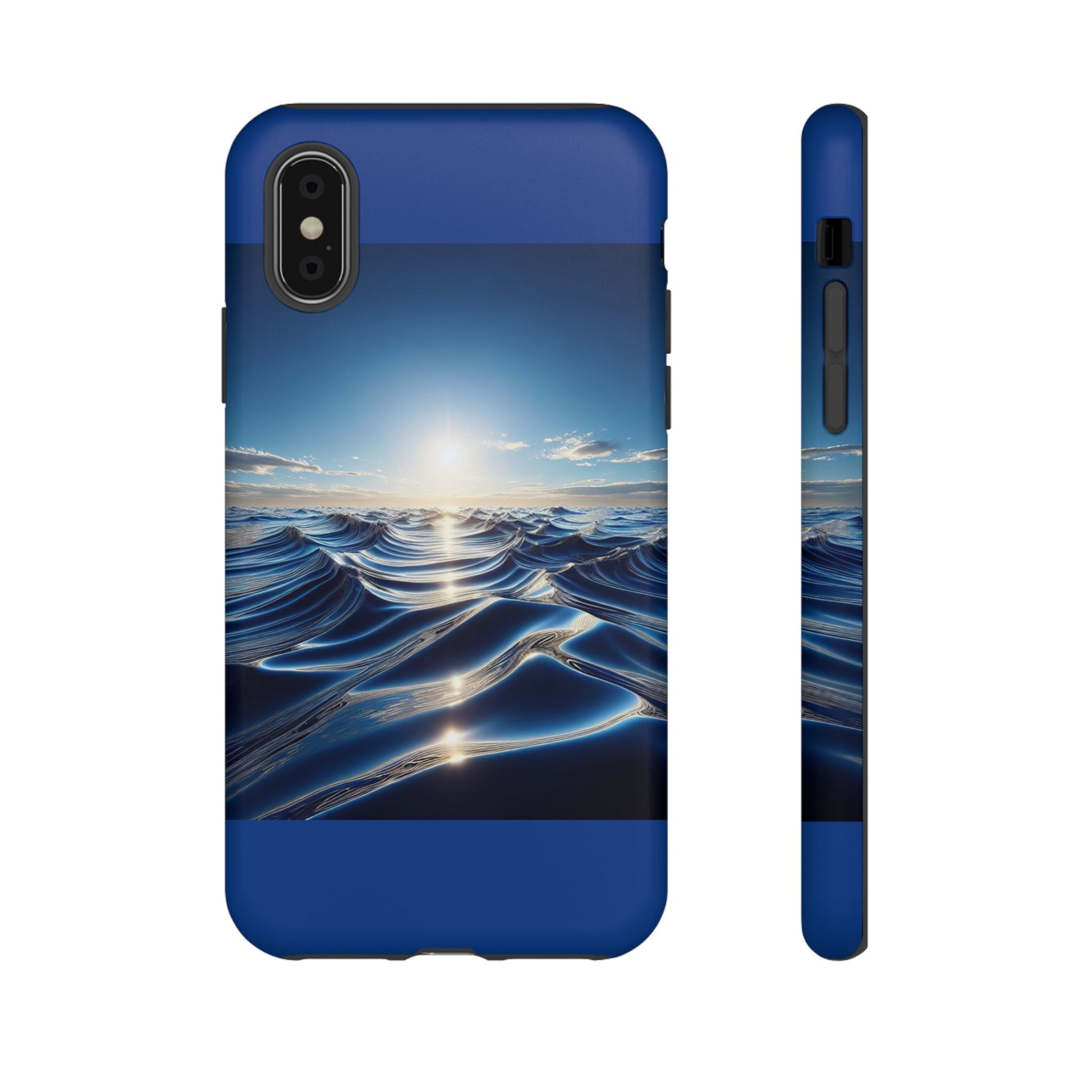 Ocean Wave Phone Case, Tough Phone Cover, Stylish Cell Case, Gift for Beach Lovers, Customizable Phone Accessory