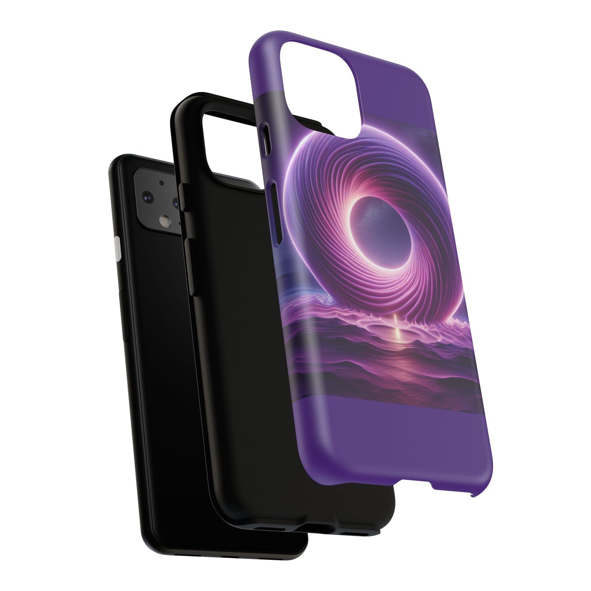 Colorful Phone Case with Swirling Design, Tough Phone Cover, Cosmic Phone Protector, Unique Gift for Tech Lovers, Stylish Smartphone Shell