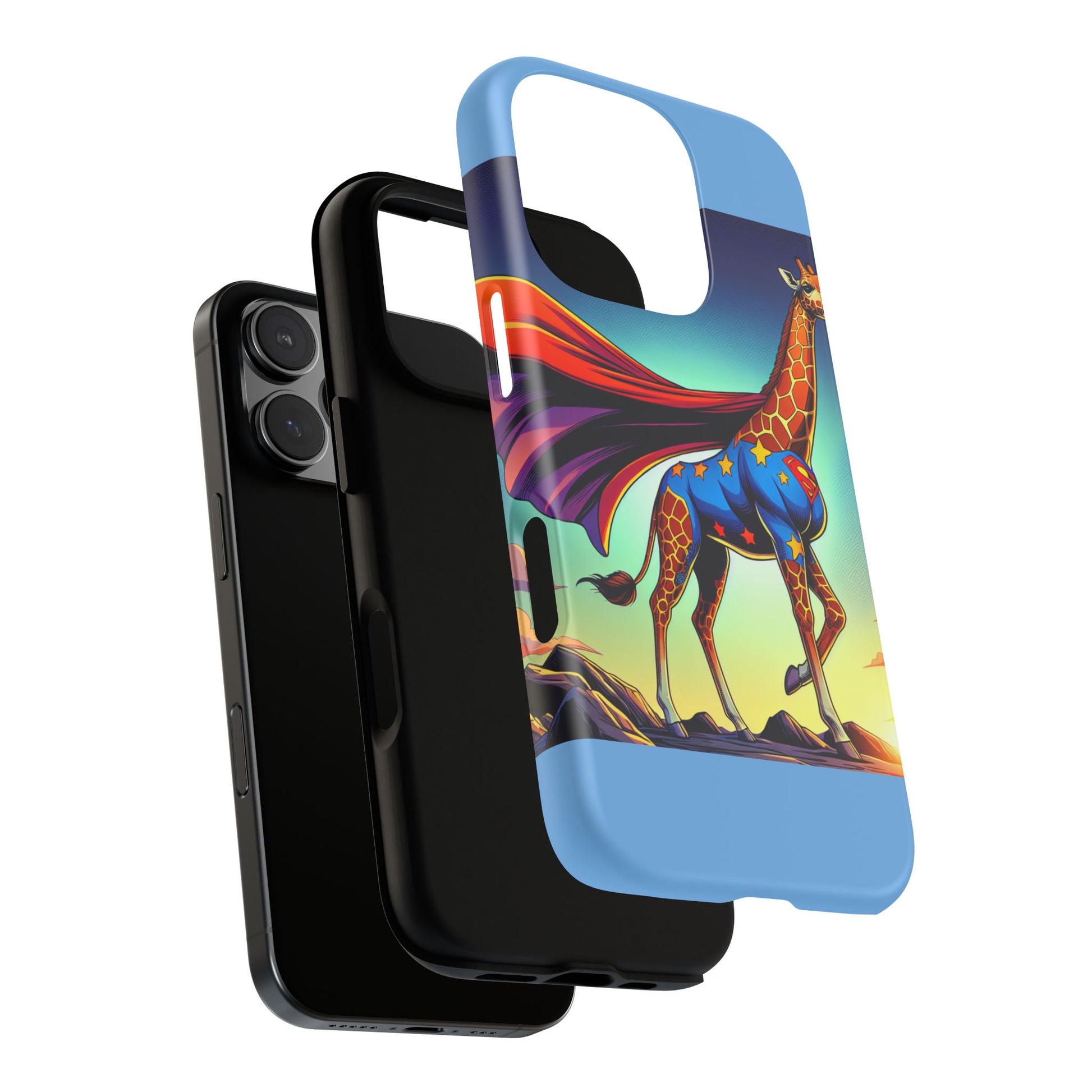 Superhero Giraffe Phone Case | Tough Cases, Unique Gifts, Animal Lover Accessories, Fun Tech Protectors, Cute Phone Covers, Birthday Gift