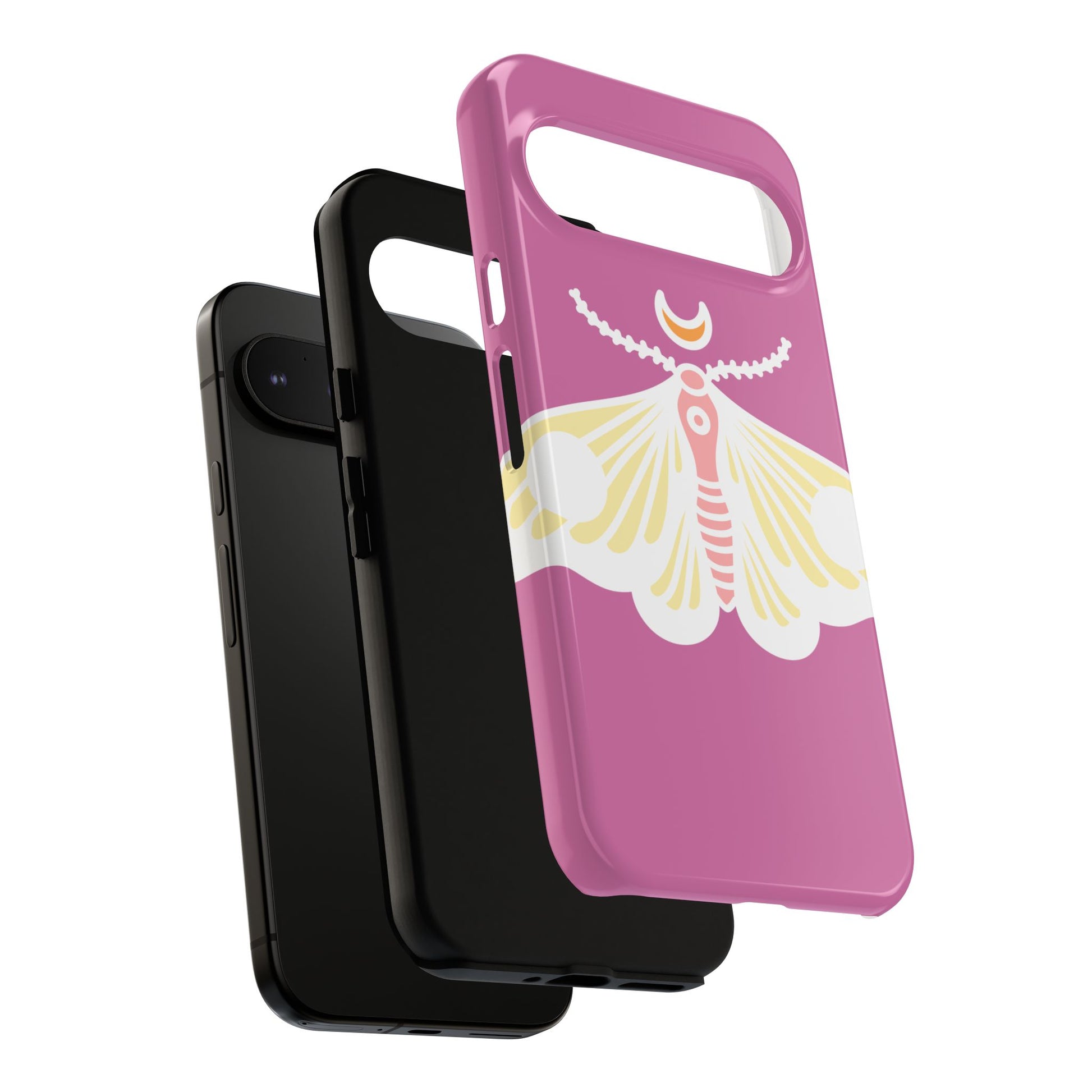 Colorful Moth Phone Case | Tough Cases for iPhone, Unique Gift, Nature Lovers, Boho Style, Trendy Accessories