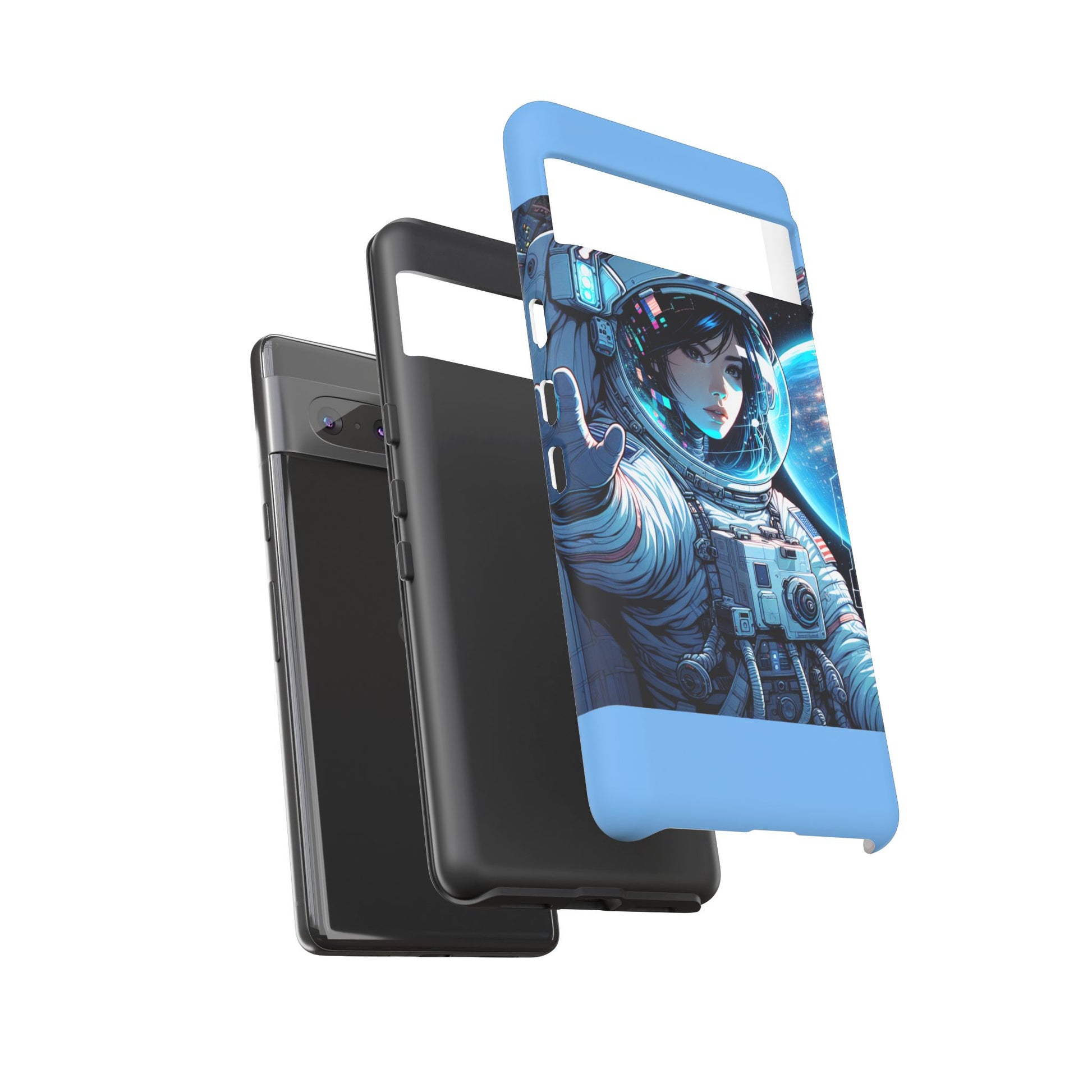 Astronaut Phone Case, Space-Themed Tough Case, Unique Gift for Science Lovers, Trendy Protection for Smartphones, Cool Tech Accessories