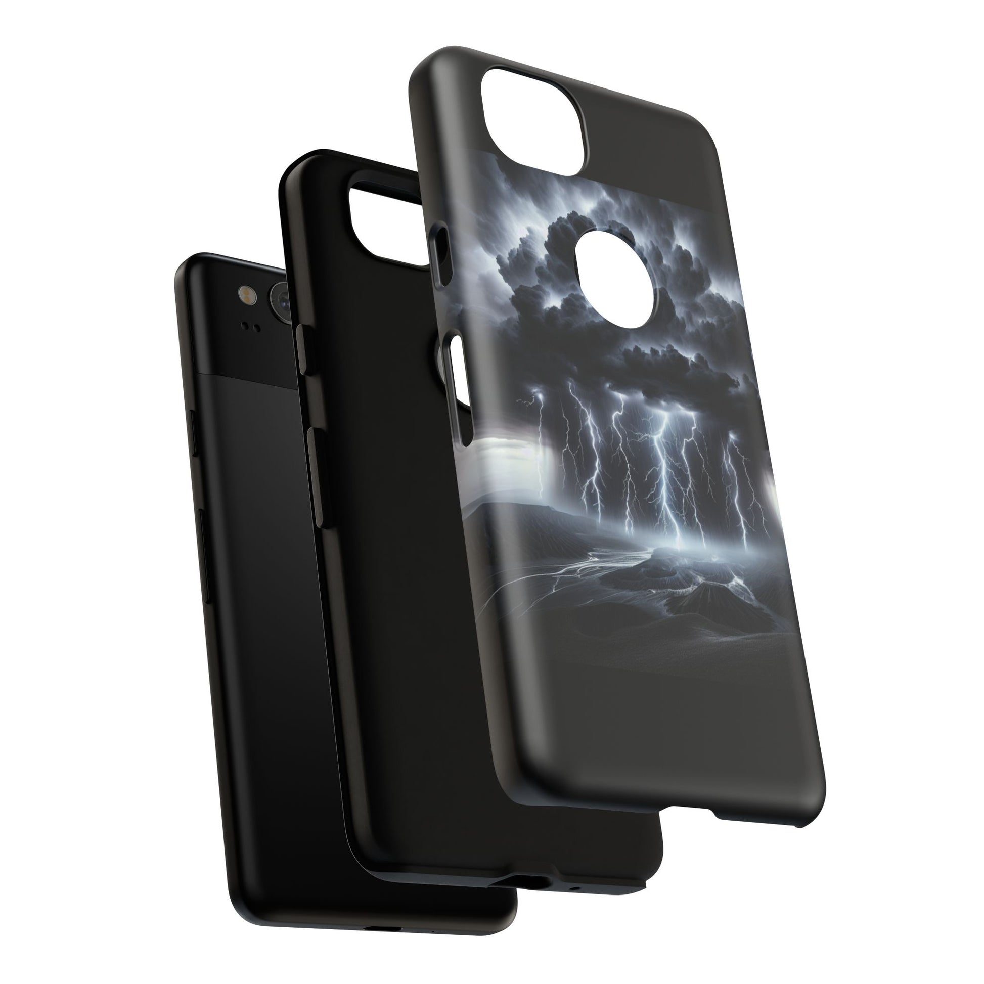 Tough Cases for the Bold: Stormy Thunder Phone Case, Lightning Protection, Durable Cover for Adventurers, Unique Gift for Nature [...]
