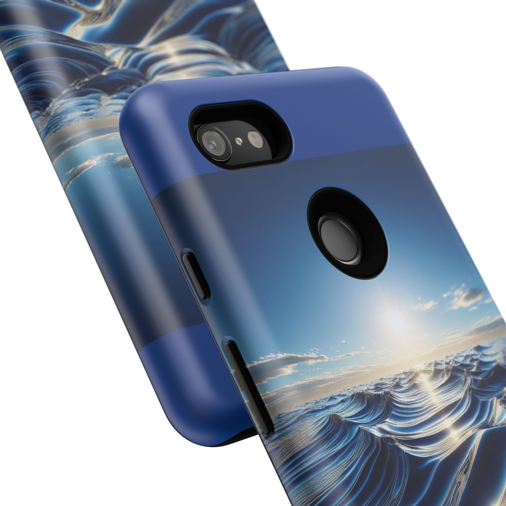 Ocean Wave Phone Case, Tough Phone Cover, Stylish Cell Case, Gift for Beach Lovers, Customizable Phone Accessory