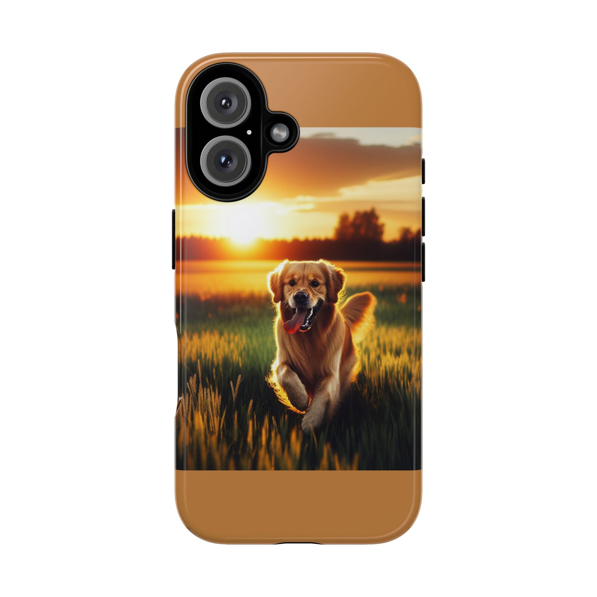 Golden Retriever Phone Case, Pet Lover Gift, Sunset Dog Design, Tough Cases, Cute Animal Accessory, Birthday Present, Christmas Gift