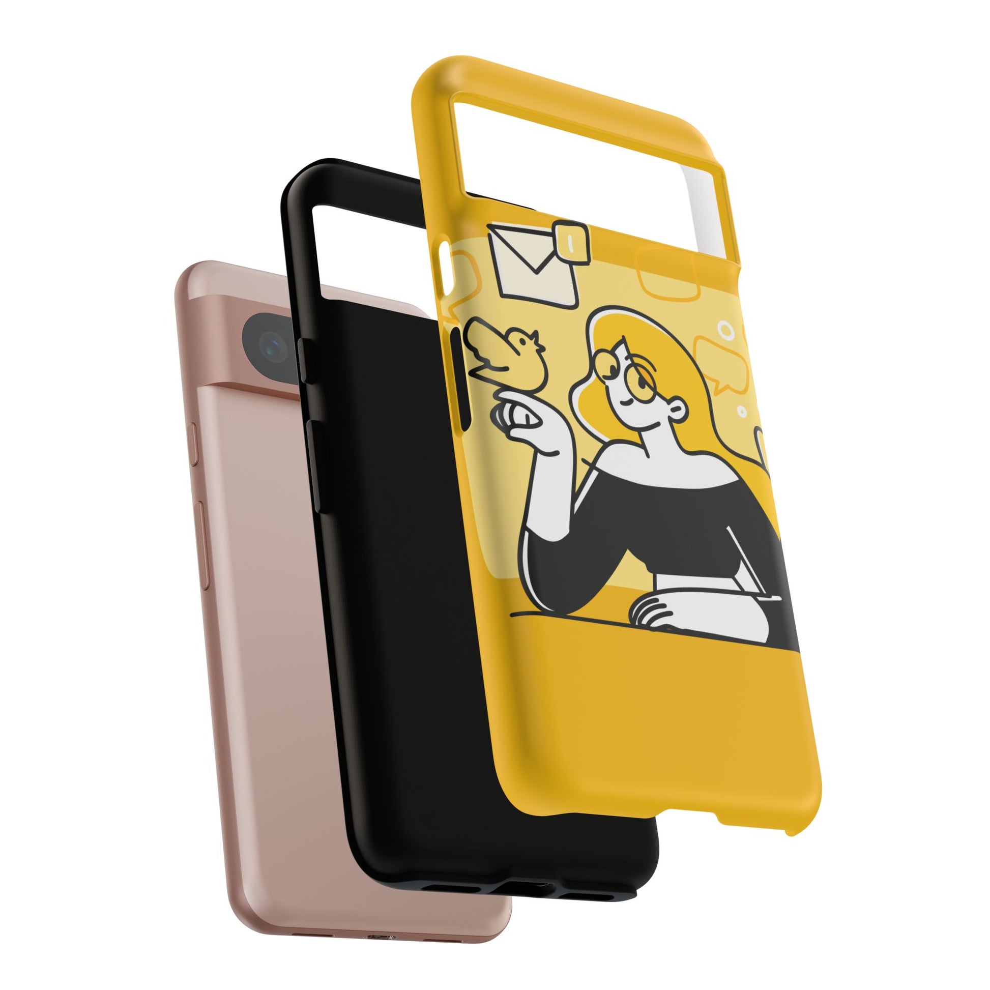 Chic Phone Case with Playful Design, Smartphone Cover, Unique Gift, Trendy Accessory, Eco-Friendly Case