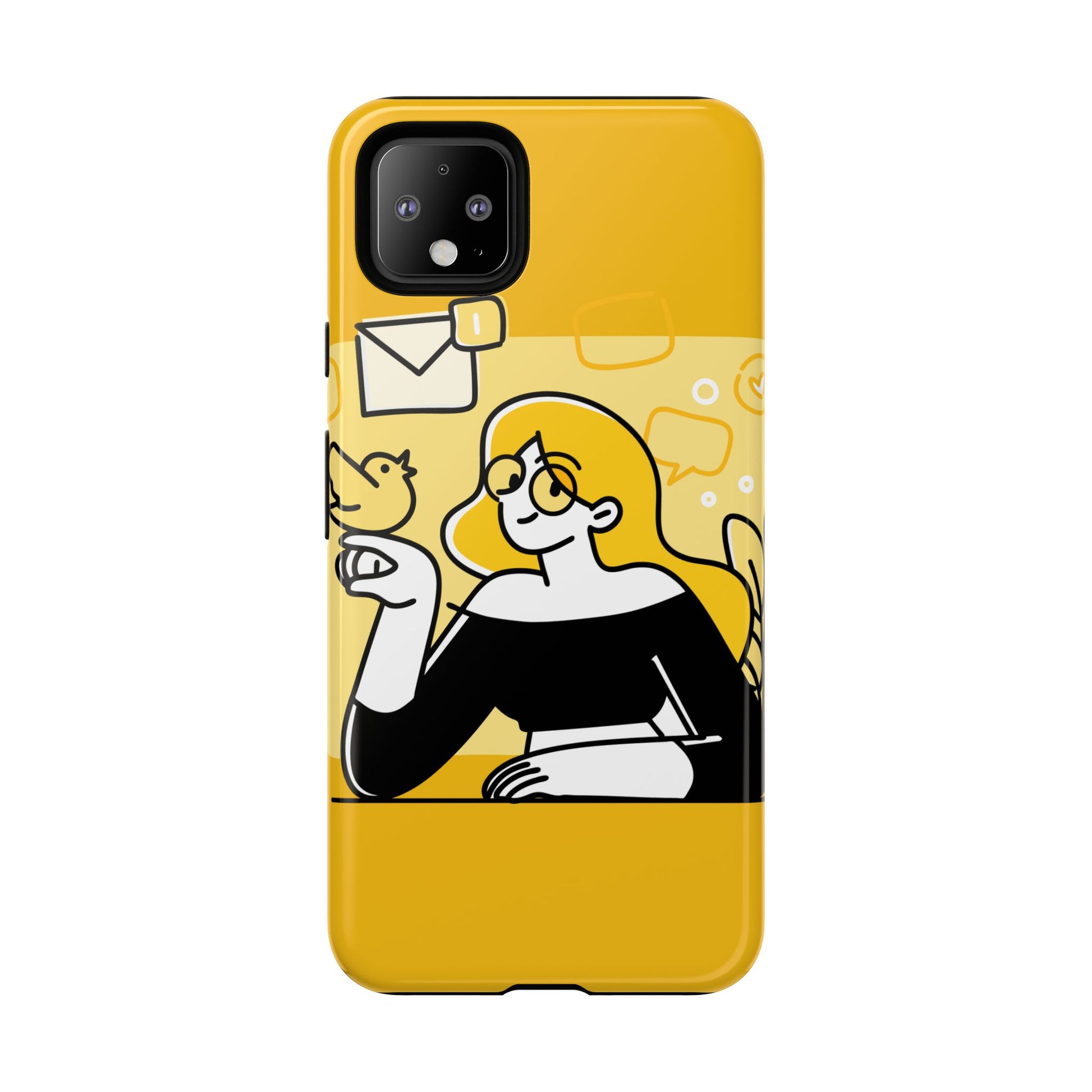 Chic Phone Case with Playful Design, Smartphone Cover, Unique Gift, Trendy Accessory, Eco-Friendly Case