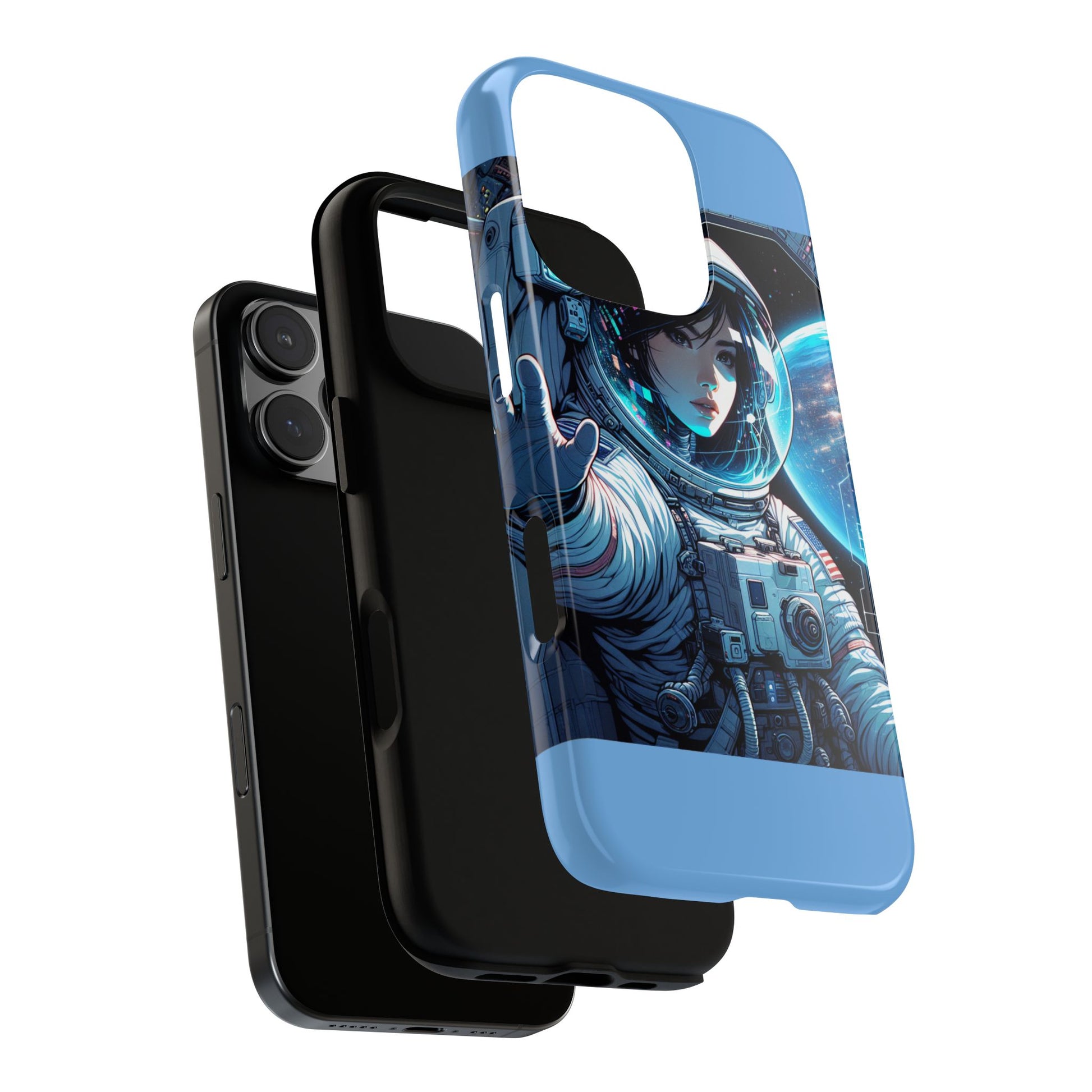 Astronaut Phone Case, Space-Themed Tough Case, Unique Gift for Science Lovers, Trendy Protection for Smartphones, Cool Tech Accessories