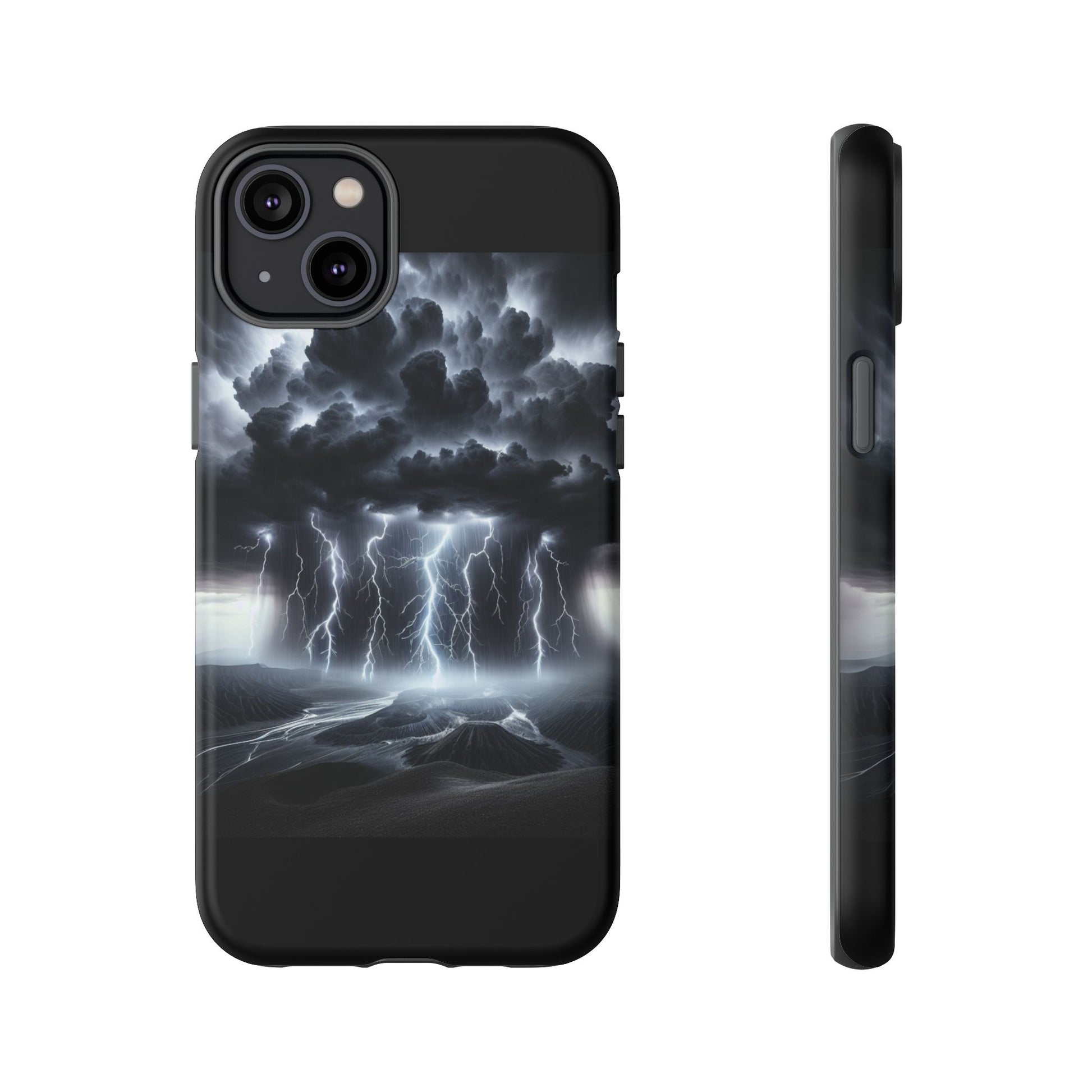 Tough Cases for the Bold: Stormy Thunder Phone Case, Lightning Protection, Durable Cover for Adventurers, Unique Gift for Nature [...]