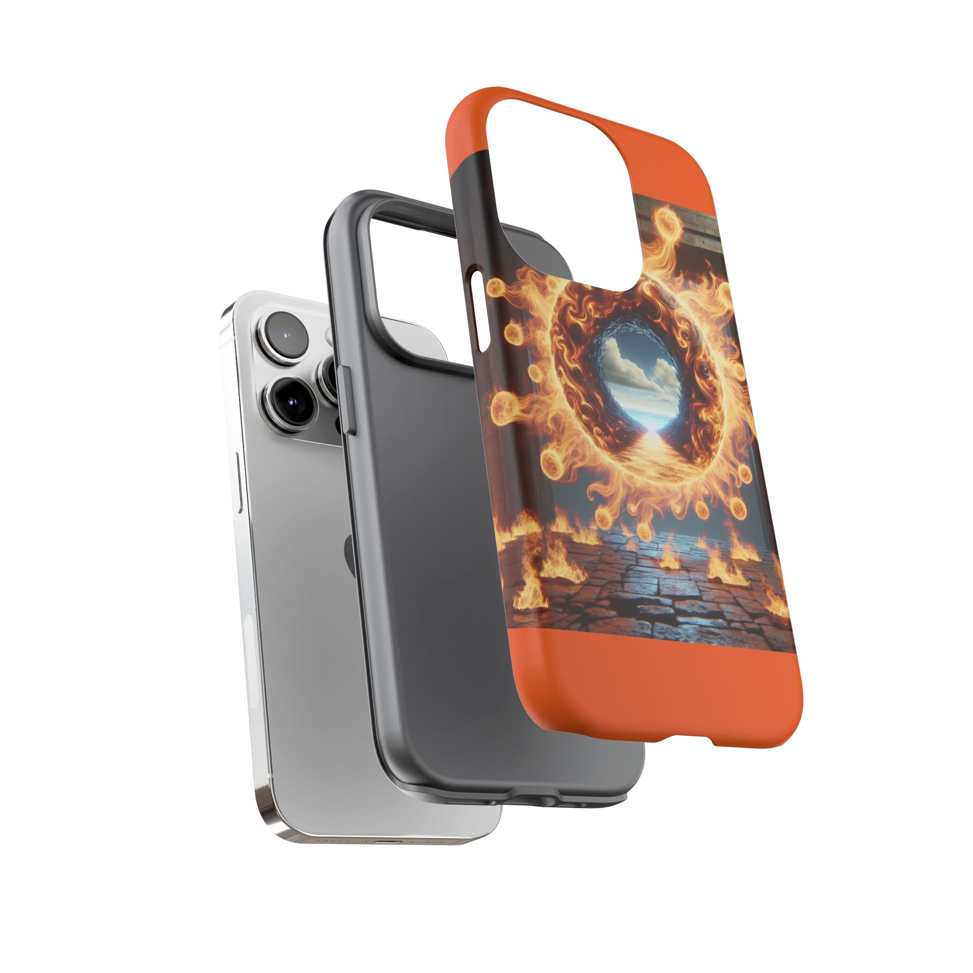 Vibrant Phone Case, Tough Cases for Gamers, Fire Element Phone Cover, Unique Protector, Game Lover Gifts