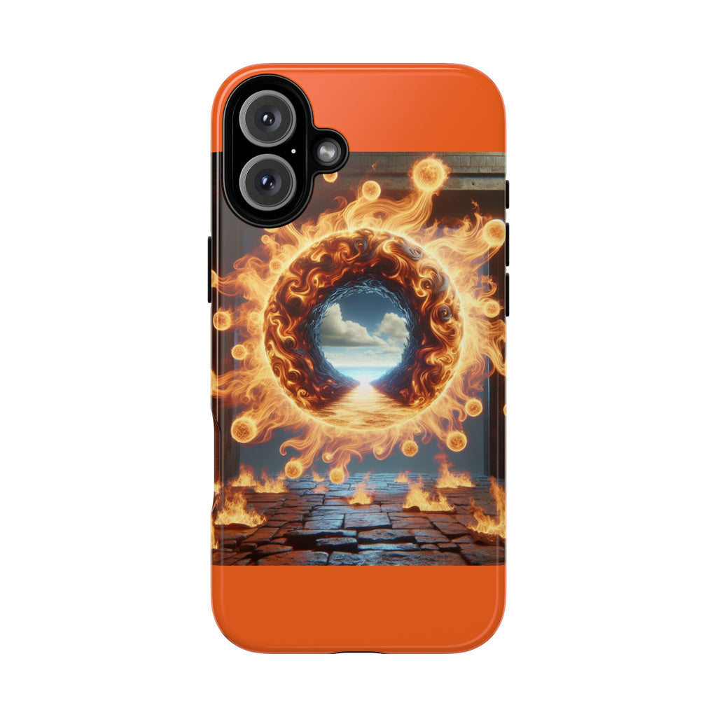 Vibrant Phone Case, Tough Cases for Gamers, Fire Element Phone Cover, Unique Protector, Game Lover Gifts