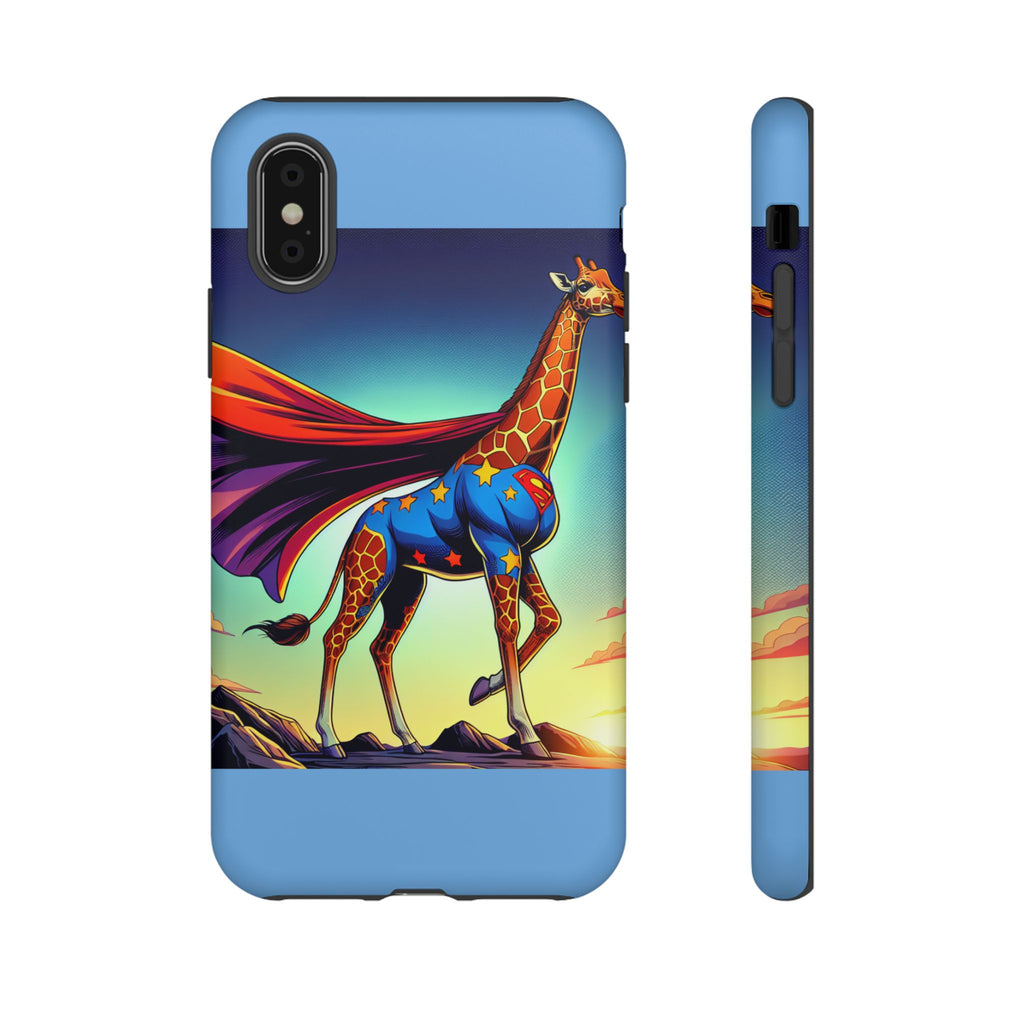 Superhero Giraffe Phone Case | Tough Cases, Unique Gifts, Animal Lover Accessories, Fun Tech Protectors, Cute Phone Covers, Birthday Gift