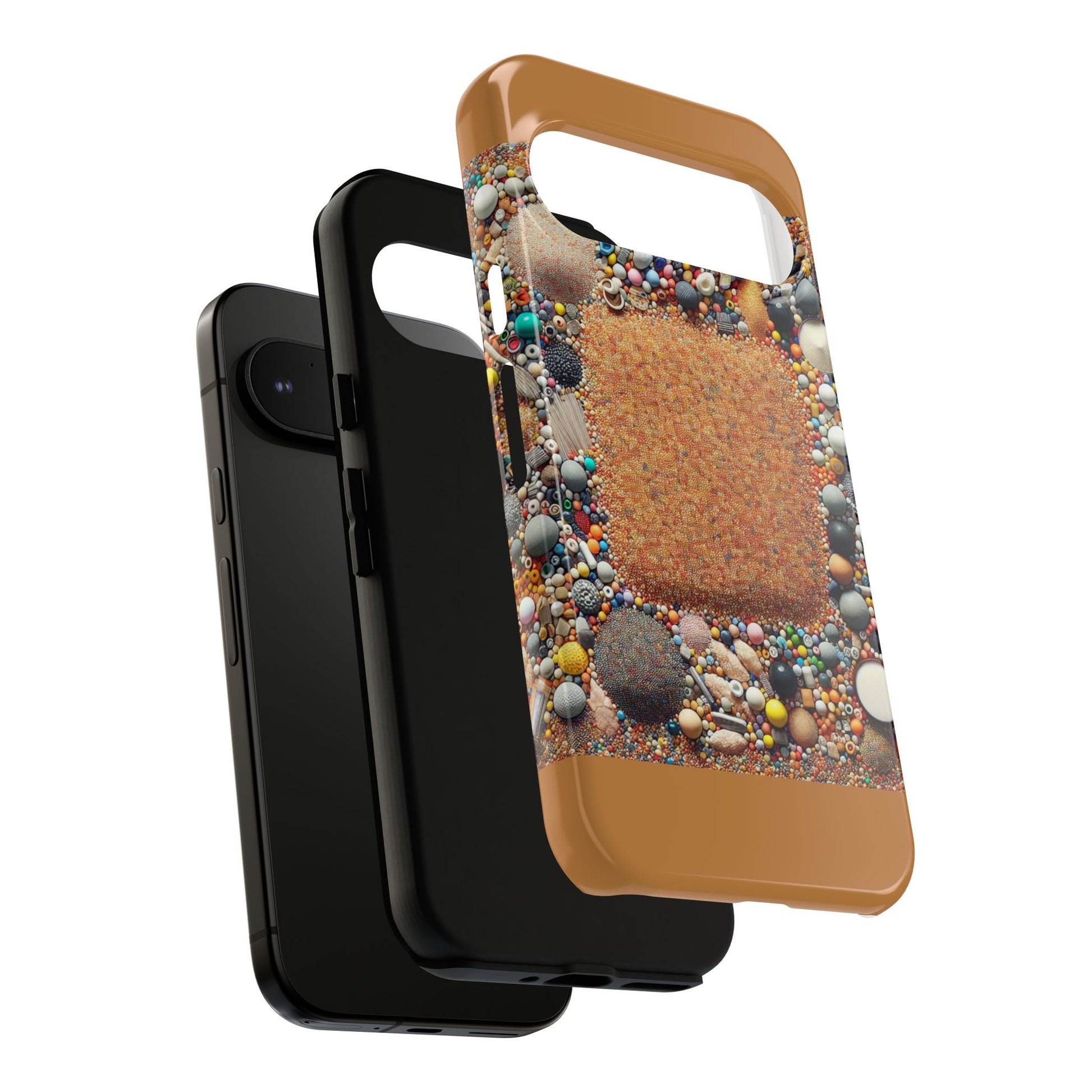 Colorful Phone Case with Unique Texture, Tough Case, Phone Accessory, Trendy Design, Gift for Tech Lovers, Durable Protection