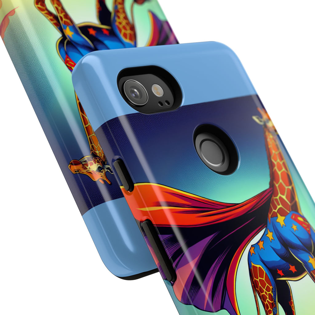 Superhero Giraffe Phone Case | Tough Cases, Unique Gifts, Animal Lover Accessories, Fun Tech Protectors, Cute Phone Covers, Birthday Gift