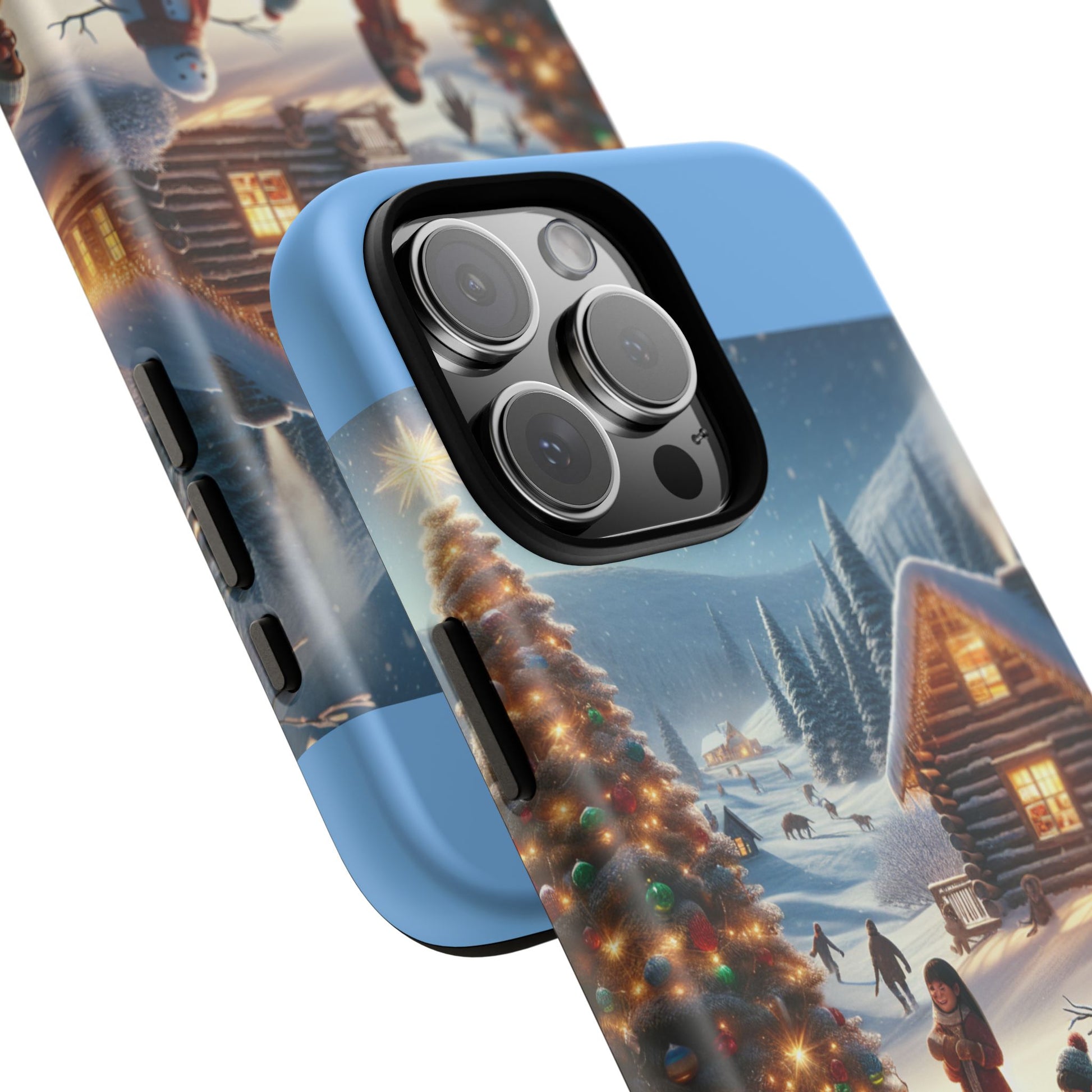 Winter Wonderland Phone Case, Holiday Gift for Him/Her, Cute Christmas Phone Cover, Unique Winter Scene Case, Festive Tech Accessories