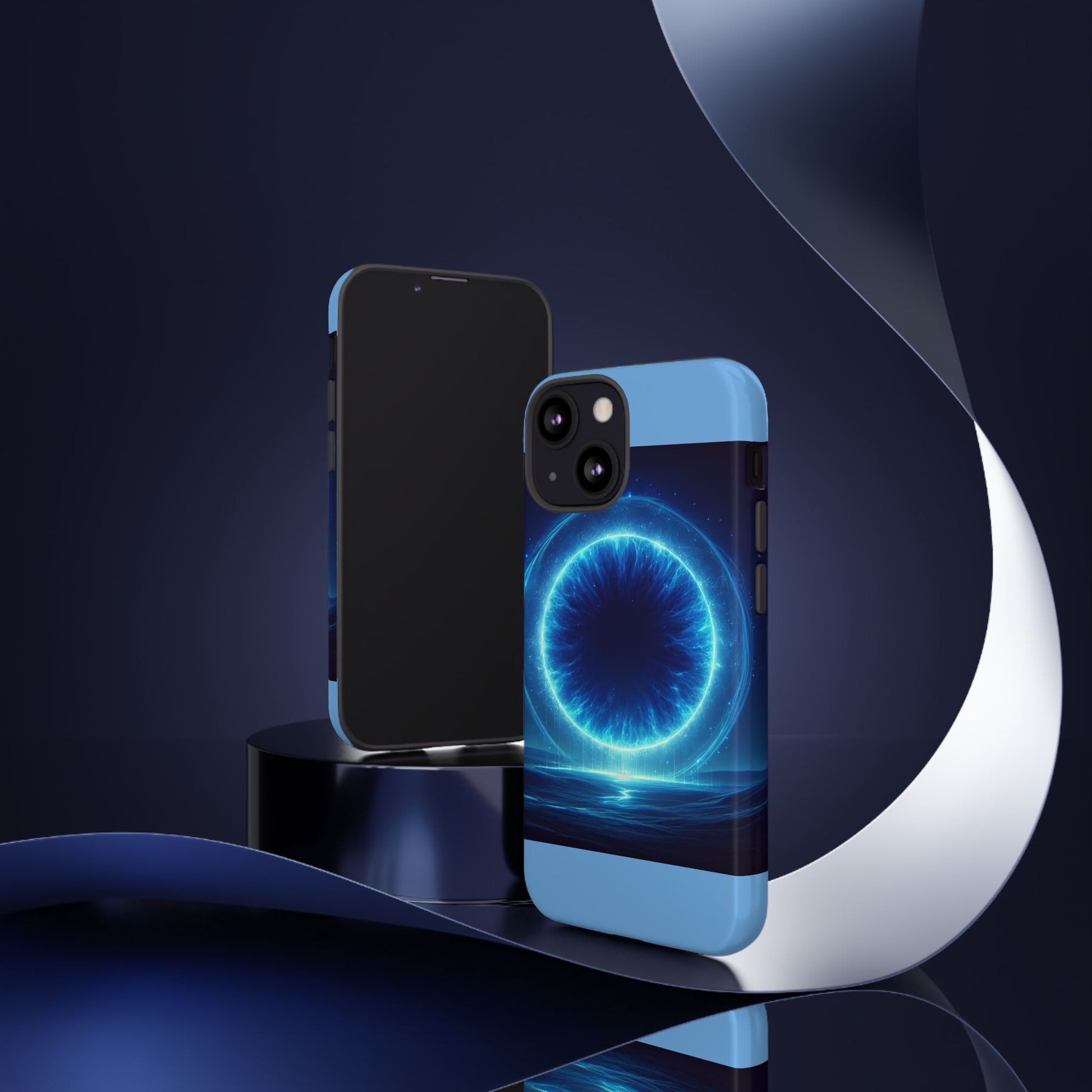 Blue Galaxy Phone Case, Tough Phone Cover, Cosmic Protection Case, Space Design, Gift for Space Lovers
