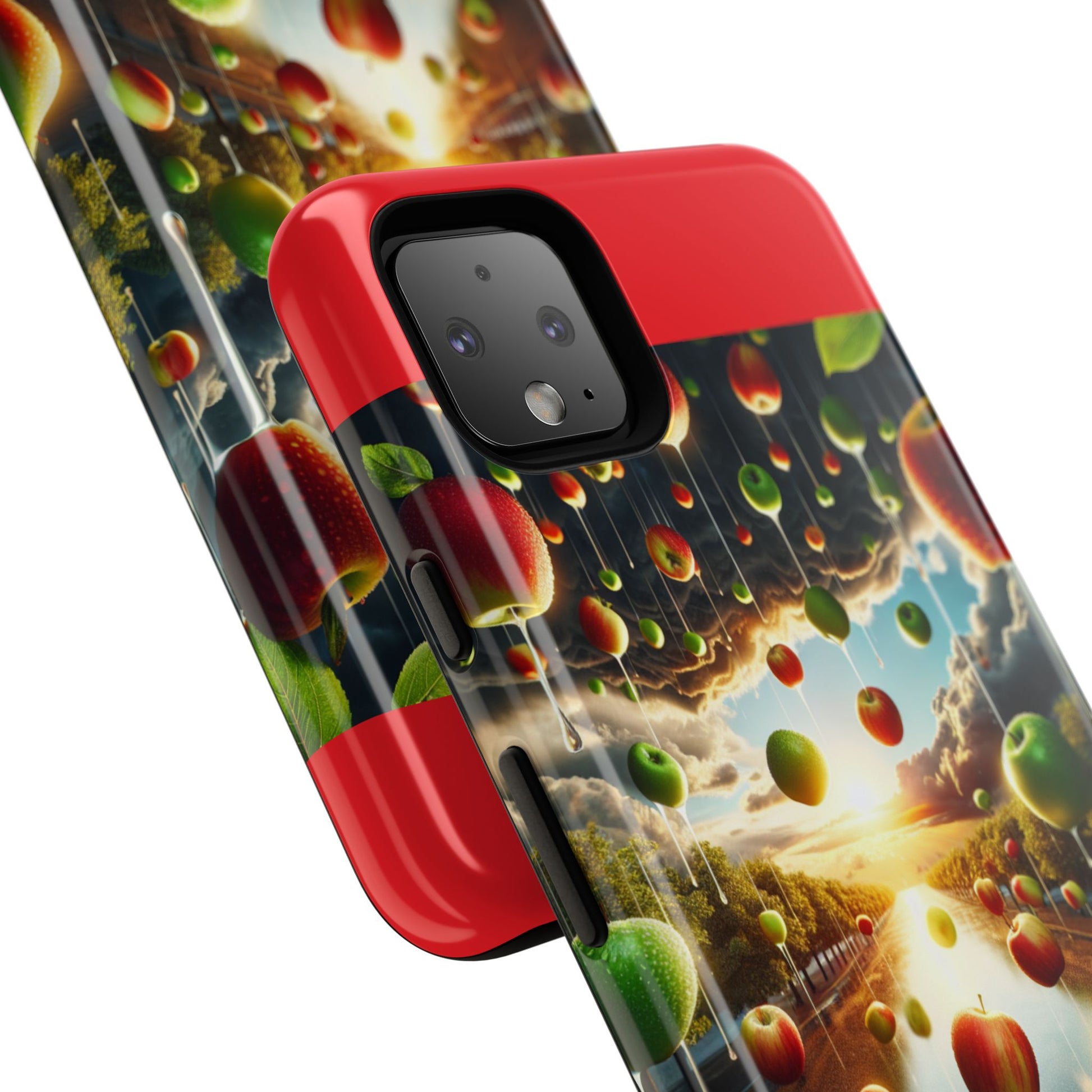 Vibrant Phone Case with Artistic Apple Design, Unique Gift for Art Lovers, Trendy Accessory for Any Occasion, Stylish Smartphone Cover